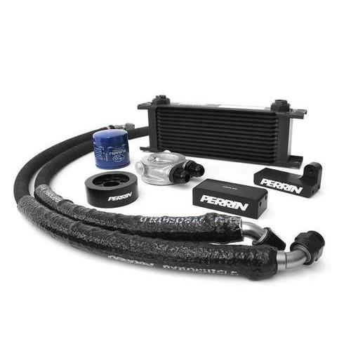 Perrin Oil Cooler Kit for Subaru WRX (2015-2021) - High Performance Engine Cooling System for Track & Street Racing
