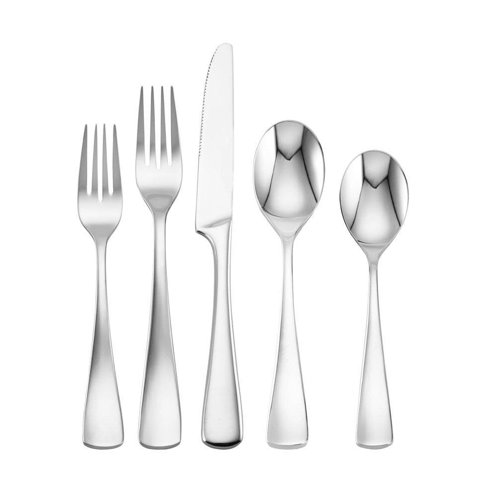 Premium Serena 20-Piece Stainless Steel Flatware Set - Service for 4 - Dishwasher Safe Silverware for Everyday Dining & Dinner Parties