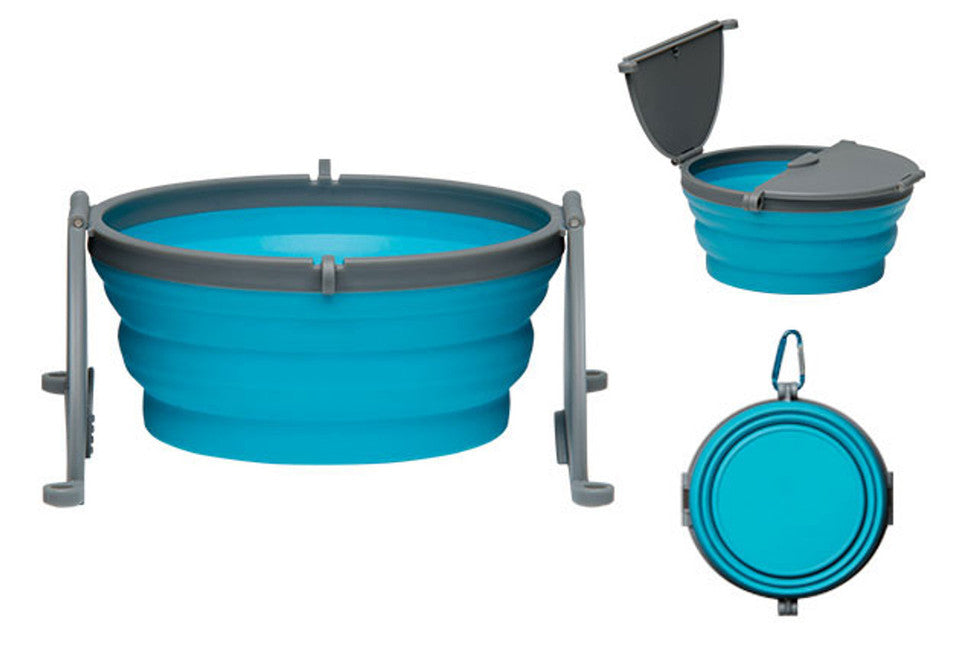 Portable Pet Travel Bowl - Lightweight Collapsible Dog & Cat Food Dish for Hiking, Camping & Outdoor Adventures