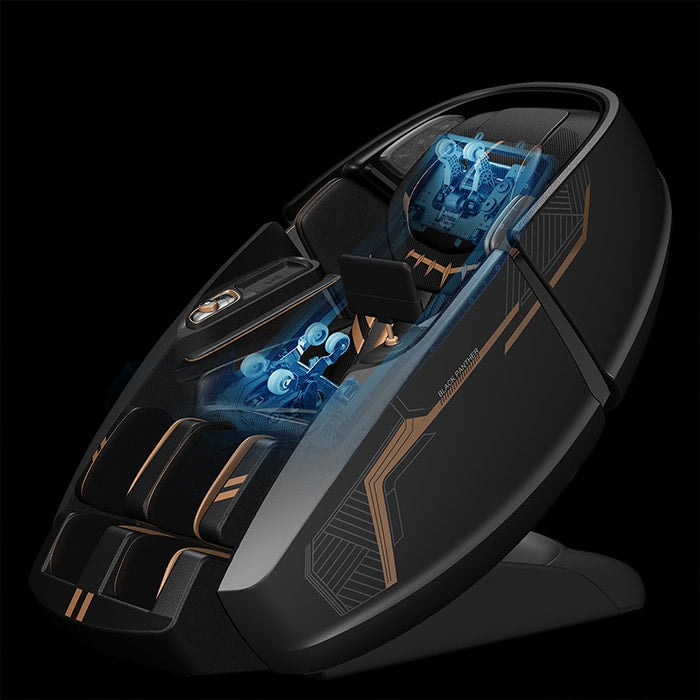 Daiwa Black Panther Supreme Hybrid Massage Chair - Full Body Shiatsu & Zero Gravity Recliner for Home, Office & Relaxation