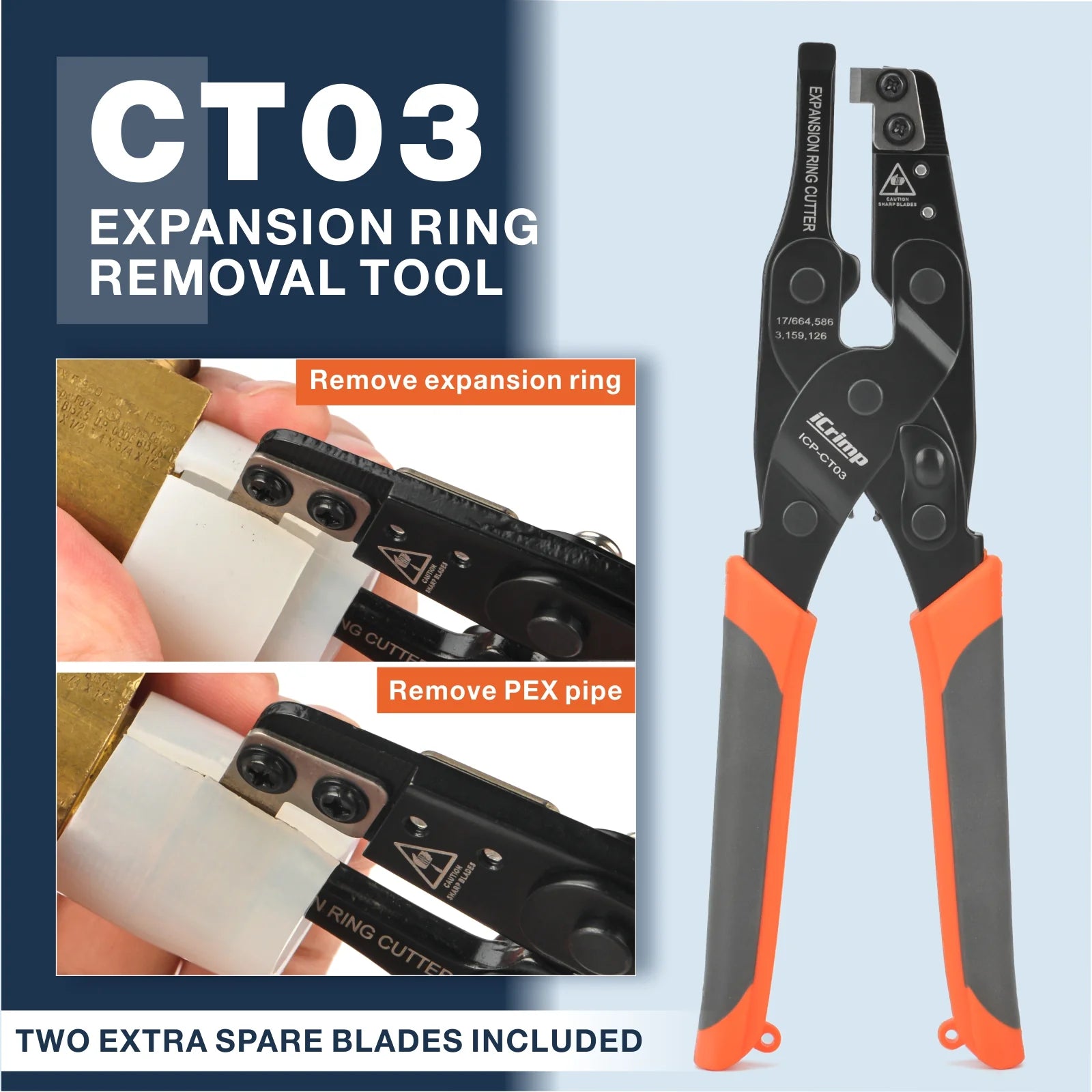 Professional PEX Expansion Tool Kit with 3/8