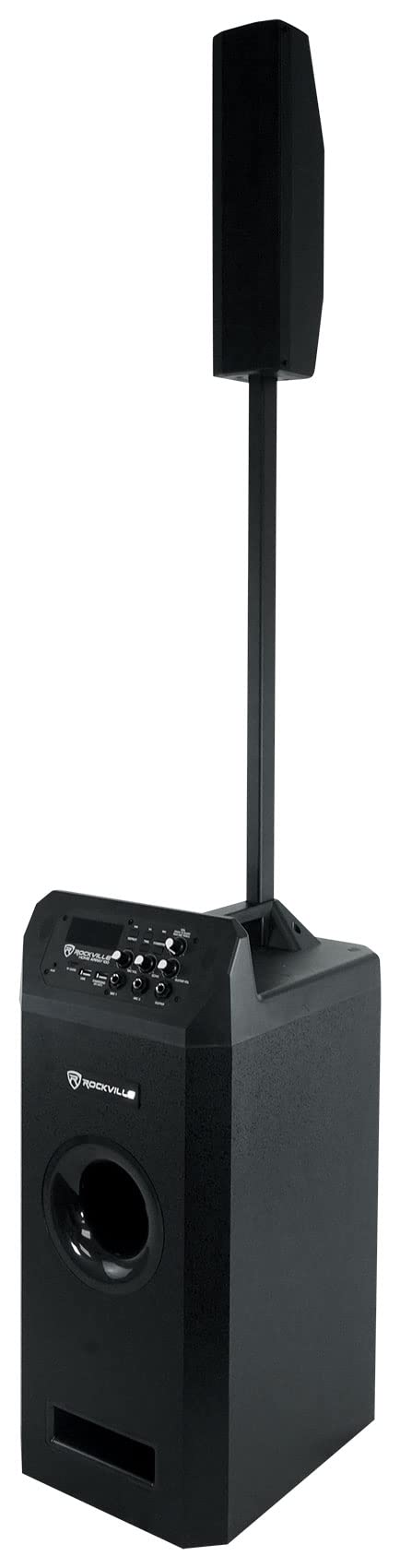 Rockville Home Array 100 1000W Powered Subwoofer & Speaker System with Bluetooth, USB/TF Playback, TWS Linking, 2 Mic Inputs - Ideal for Home Theater, Karaoke, Parties & Music Listening
