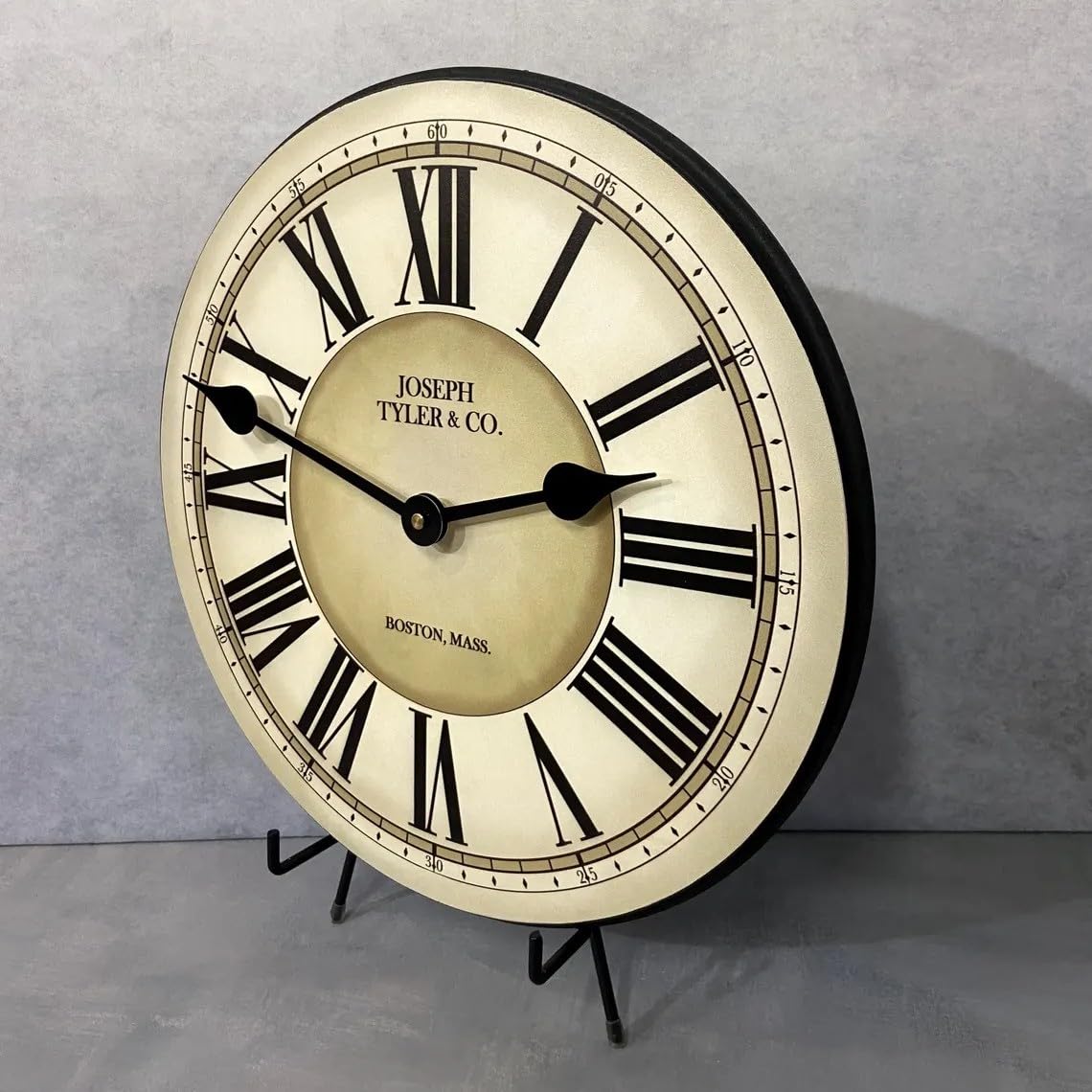 Waterford Wall Clock - 38 Inch Handcrafted in USA, Silent Non-Ticking Mechanism, Rustic Decor for Living Room & Bedroom, Battery Operated - Perfect for Home, Office, and Farmhouse Décor