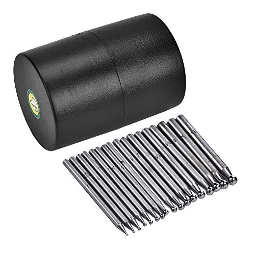 17PCS Dapping Tools Set for Jewelry Making - Professional Dapping Punches & Doming Tools Kit for Metal Stamping, Crafting, and Jewelry Repair - Perfect for DIY, Metalworking, and Handmade Jewelry Projects