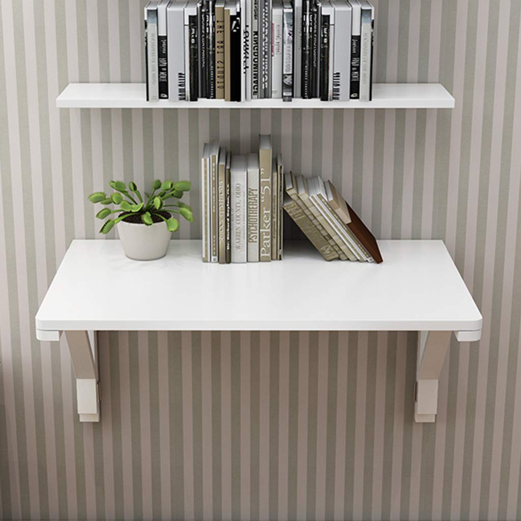 Solid Wood Folding Wall Table - Workbench & Dining Desk for Small Spaces