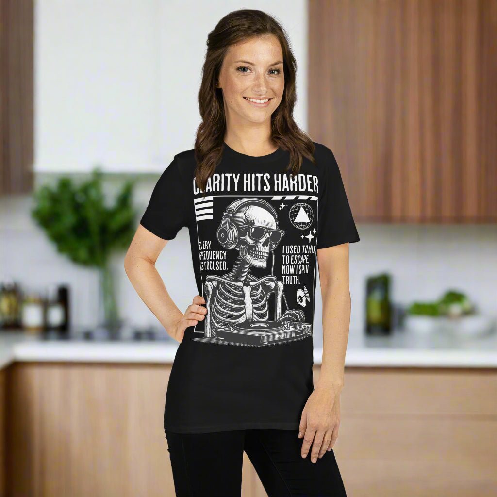Clarity Hits Harder - Premium Essential T-Shirt for Men & Women | Soft Cotton Casual Tee for Everyday Wear, Gym, and Street Style