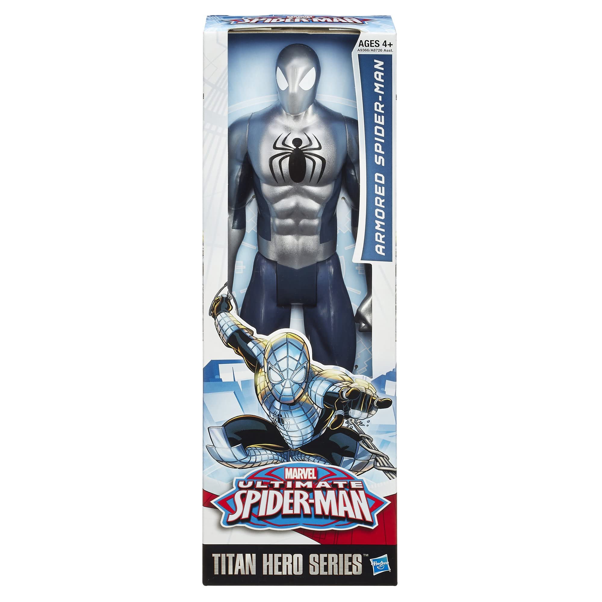Marvel Ultimate Titan Hero Series Spider-Man Armored Figure - 12 Inch Action Figure for Kids, Superhero Toy Gift for Boys & Girls | Perfect for Playtime, Collecting & Marvel Themed Parties