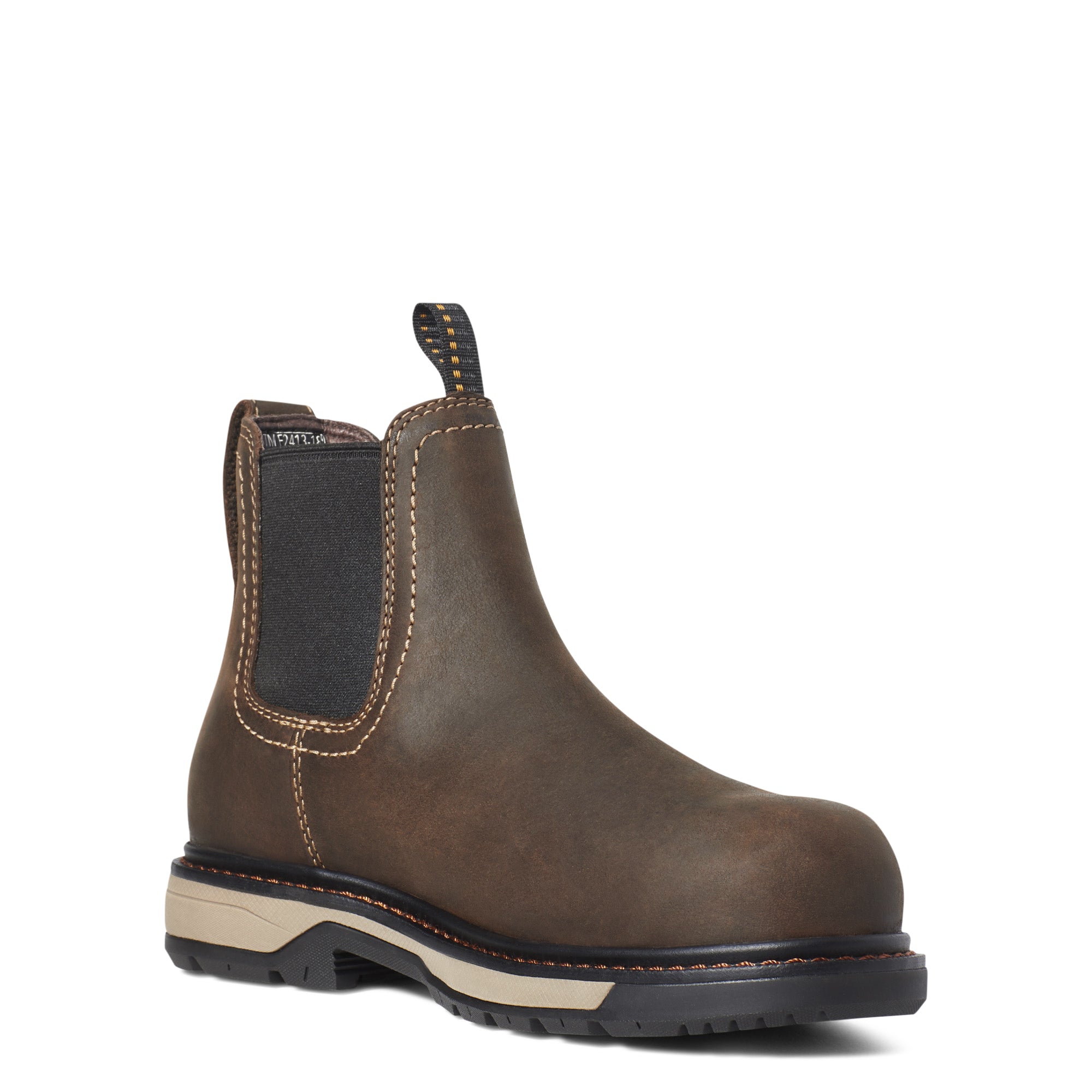 Riveter Chelsea Women's CSA Waterproof Composite Toe Work Boots - Brown | Slip Resistant Safety Shoes for Construction, Warehouse & Outdoor Work