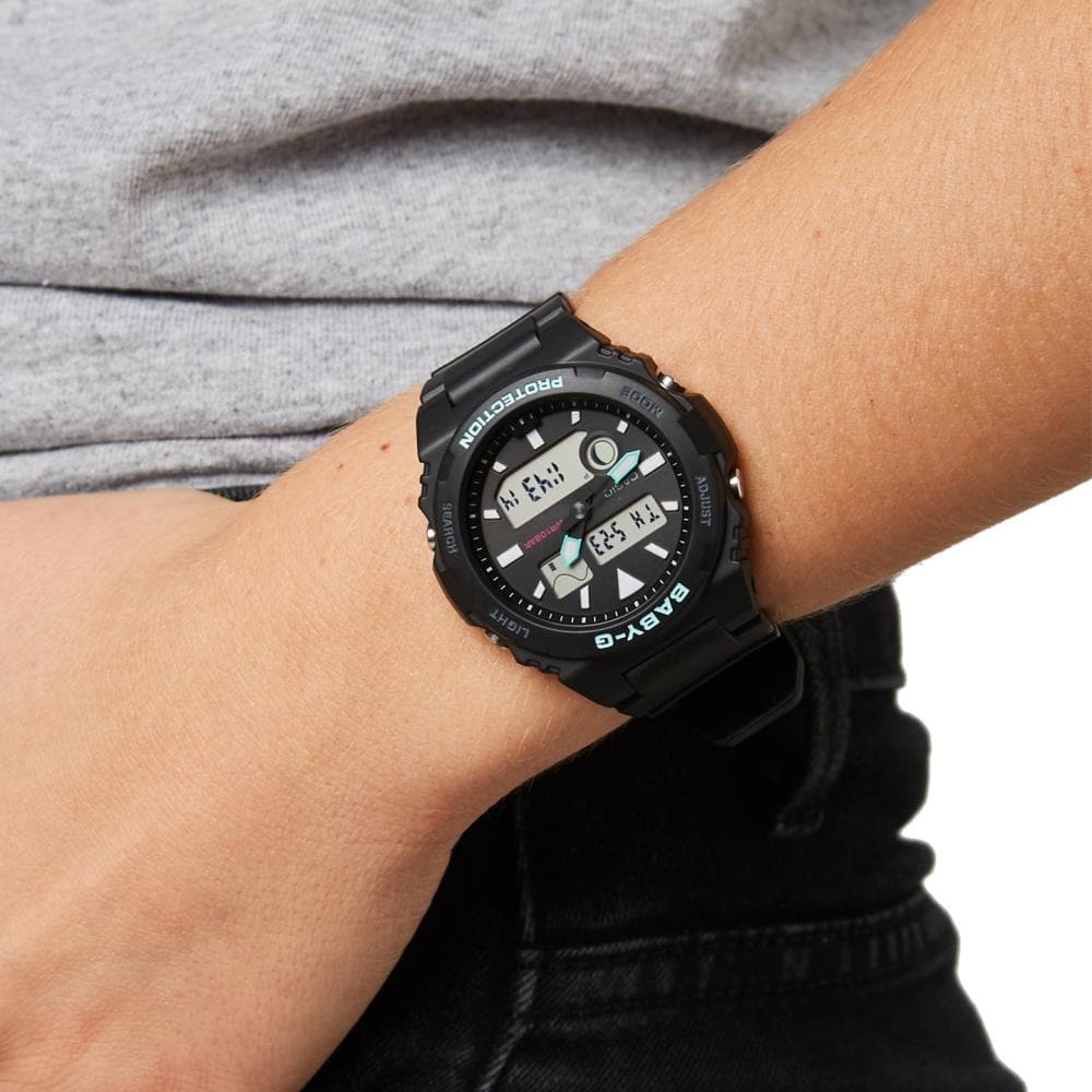 CASIO BABY-G BAX-100-1ADR Women's Digital Sports Watch - Shock Resistant, Waterproof, LED Light - Perfect for Running, Swimming & Outdoor Activities