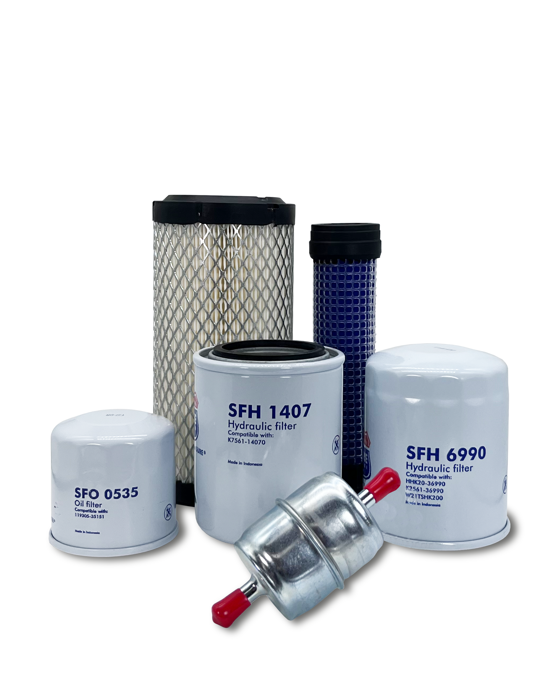 HERO® Maintenance Filter Kit for Kubota RTV900W9 Utility Vehicle - Air Oil Fuel Filters Replacement - Perfect for Off-Road Farm & Construction Equipment Maintenance