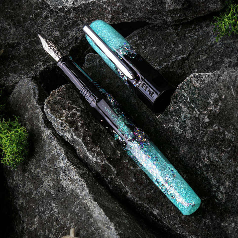 Benu Talisman Fountain Pen - Premium Edelweiss Design Luxury Writing Instrument for Calligraphy, Journaling & Gifts | Elegant Office & Wedding Use