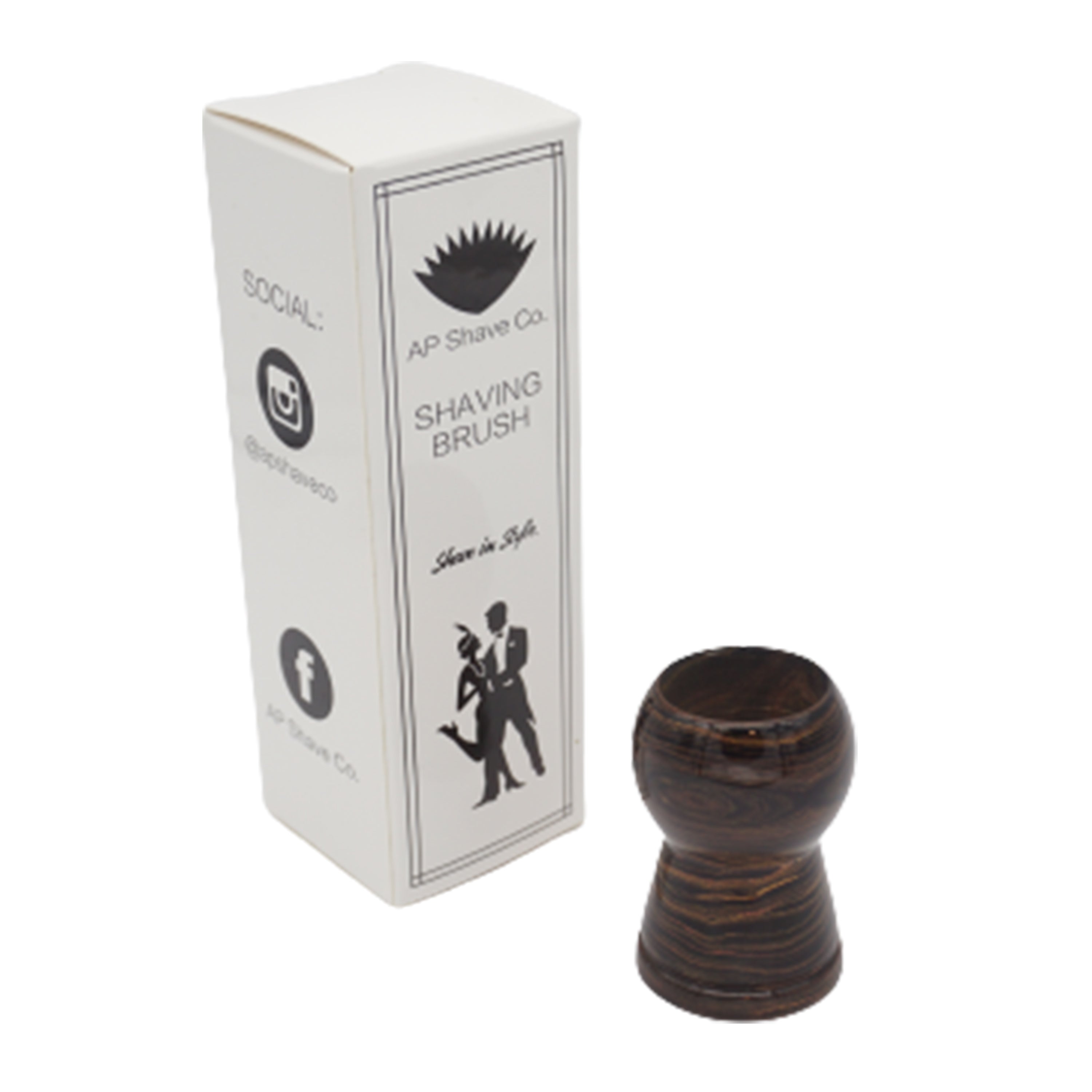 Premium Honey Ebonite Handcrafted Shaving Brush Handle - Fits 24mm & 26mm Knots - Perfect for Wet Shaving & Grooming Gifts for Men