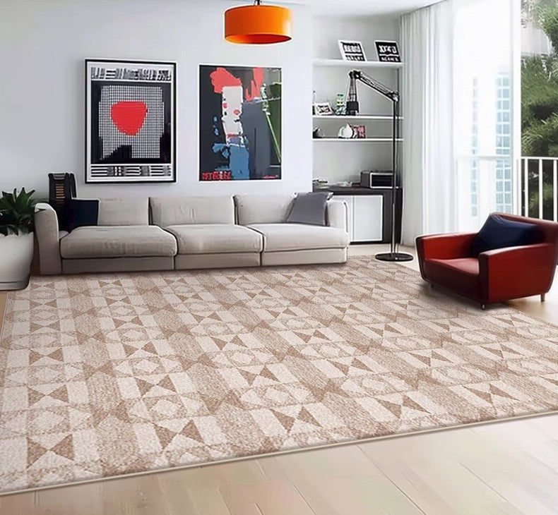 Modern Abstract Area Rugs - Large Non-Slip Dining Room Rug, Mid Century Living Room Carpet, Soft Bedroom Floor Mat - Perfect for Home Decor, Office & Dorm Room