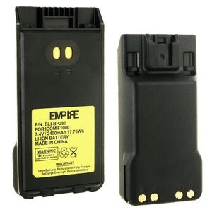 ICOM BP280Li Rechargeable Two-Way Radio Battery - Compatible with ICOM Radios | Long-Lasting Power for Walkie Talkies | Perfect for Outdoor Adventures, Construction Sites & Emergency Communication