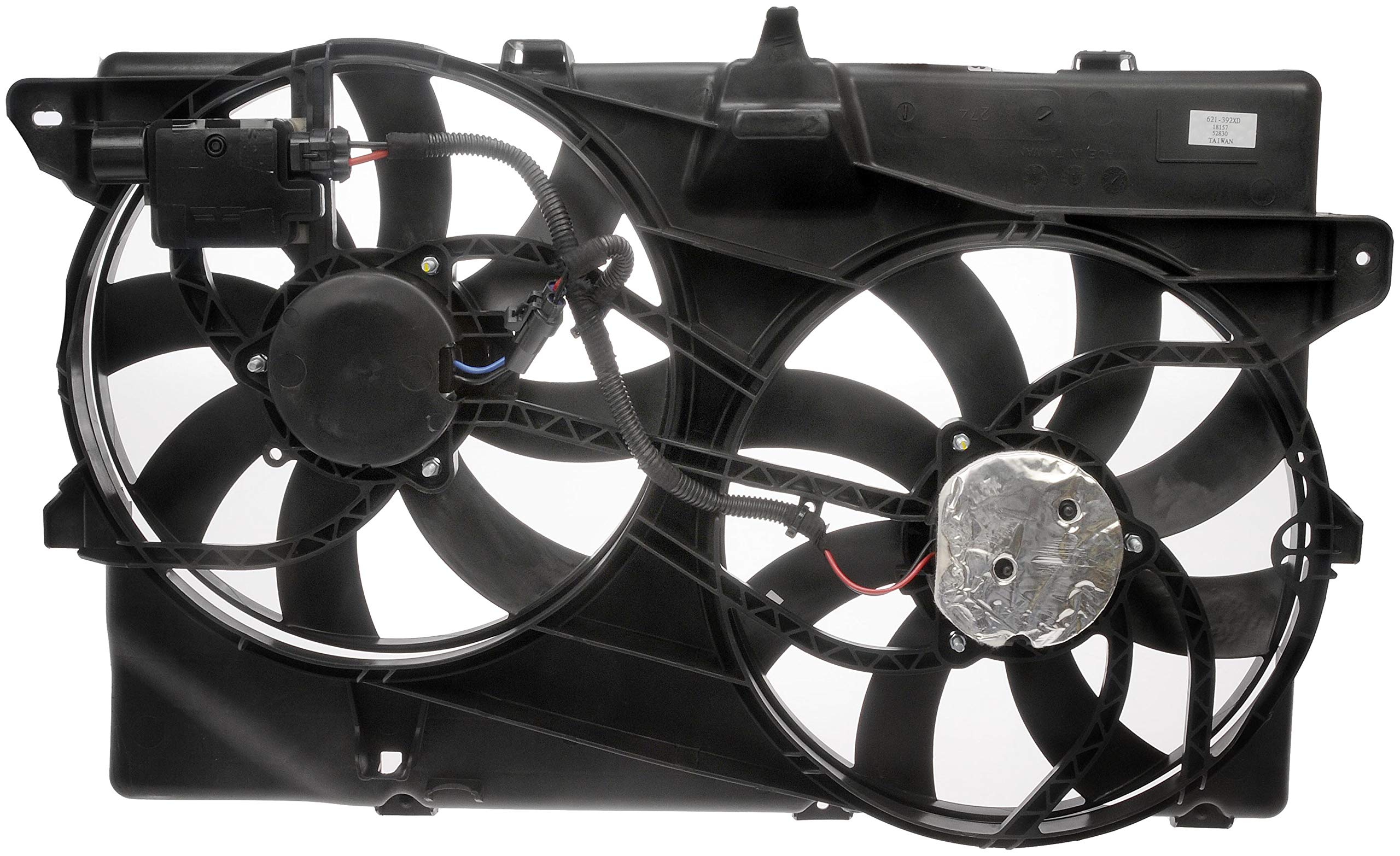 Dorman 621-392XD Dual Fan Assembly with Upgraded Controller - Compatible with Select Ford/Lincoln Models (OE FIX) - Perfect for Cooling System Repair & Performance Upgrade