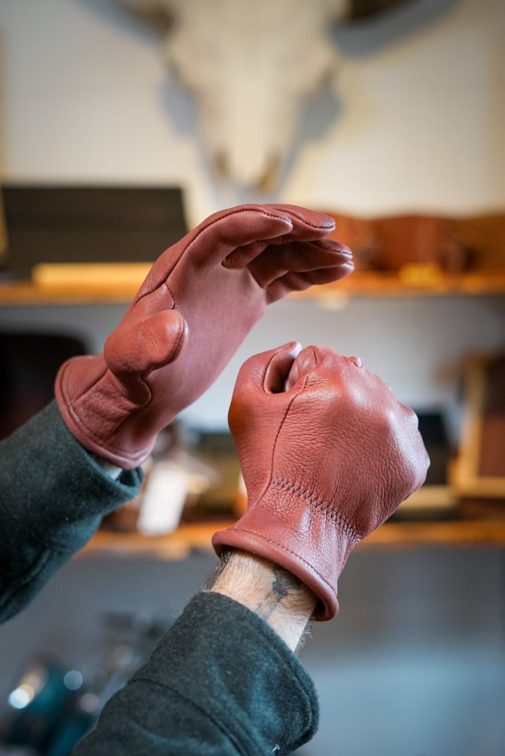 Premium Deerhide Gloves for Men & Women - Durable Leather Work Gloves for Outdoor Activities, Gardening, and Cold Weather Protection - Preorder Now & Save 10%