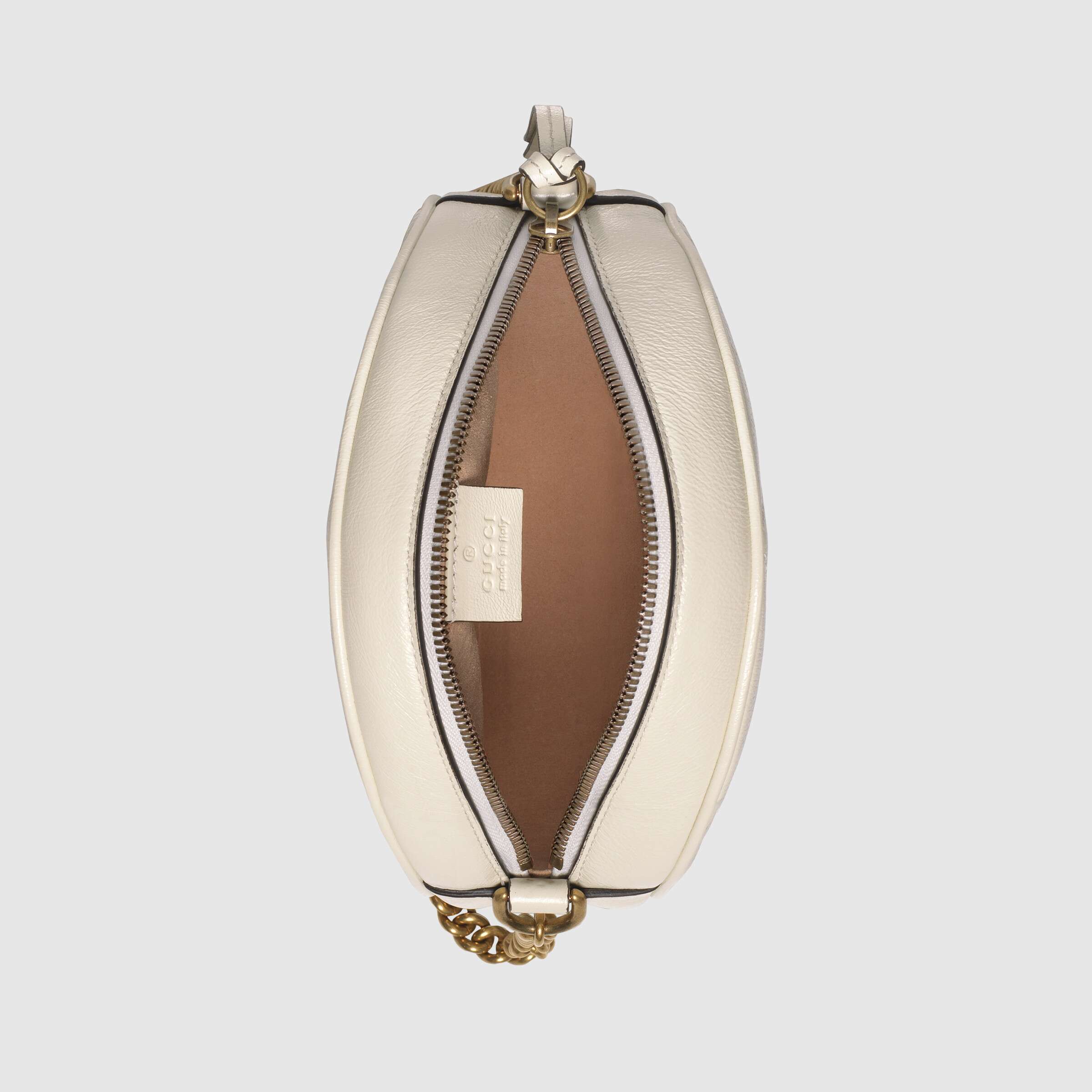 Gucci GG Marmont Mini Round Shoulder Bag in White | Luxury Leather Crossbody Purse for Women | Perfect for Date Night & Evening Events