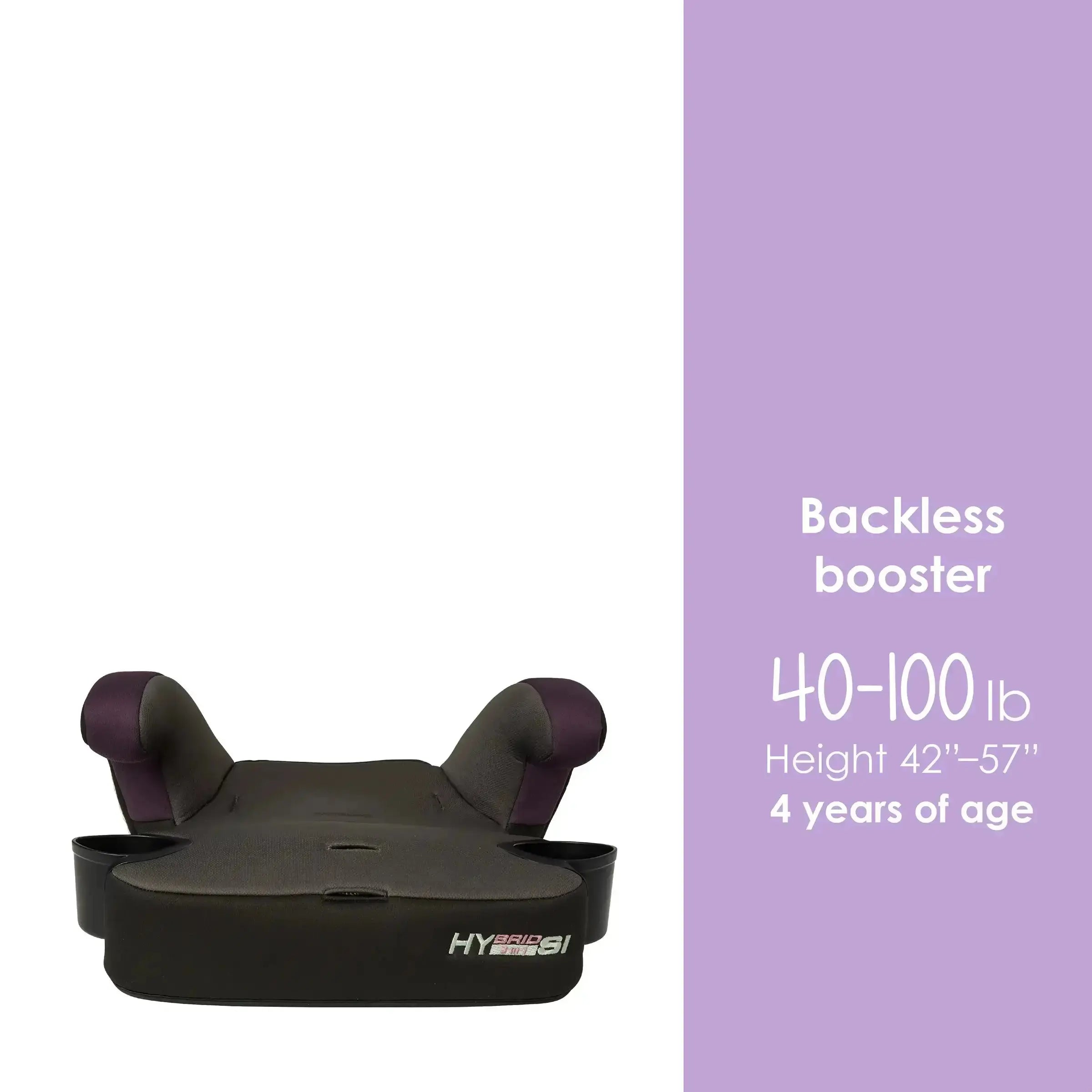 Hybrid™ SI 3-in-1 Convertible Booster Car Seat with Side Impact Protection - Safe for Infants, Toddlers & Big Kids | Perfect for Travel, School & Family Road Trips
