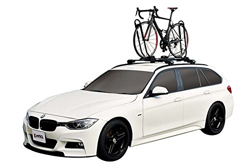 INNO INA389 Universal Bike Mount Tire Holder II Roof Rack - 1-Bike Capacity, Black - Perfect for SUVs, Trucks & Outdoor Adventures