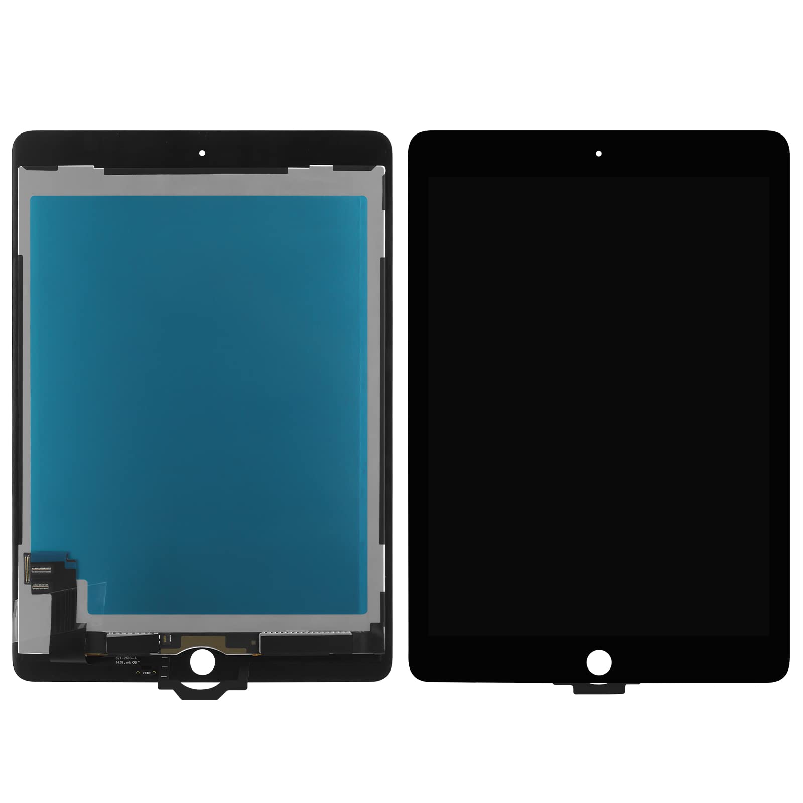 9.7 Inch iPad Air 2 (2nd Generation A1566/A1567) LCD Screen Replacement Kit - Premium Touch Digitizer Display Glass with Tools (Black) | DIY Repair for Cracked or Damaged Screens