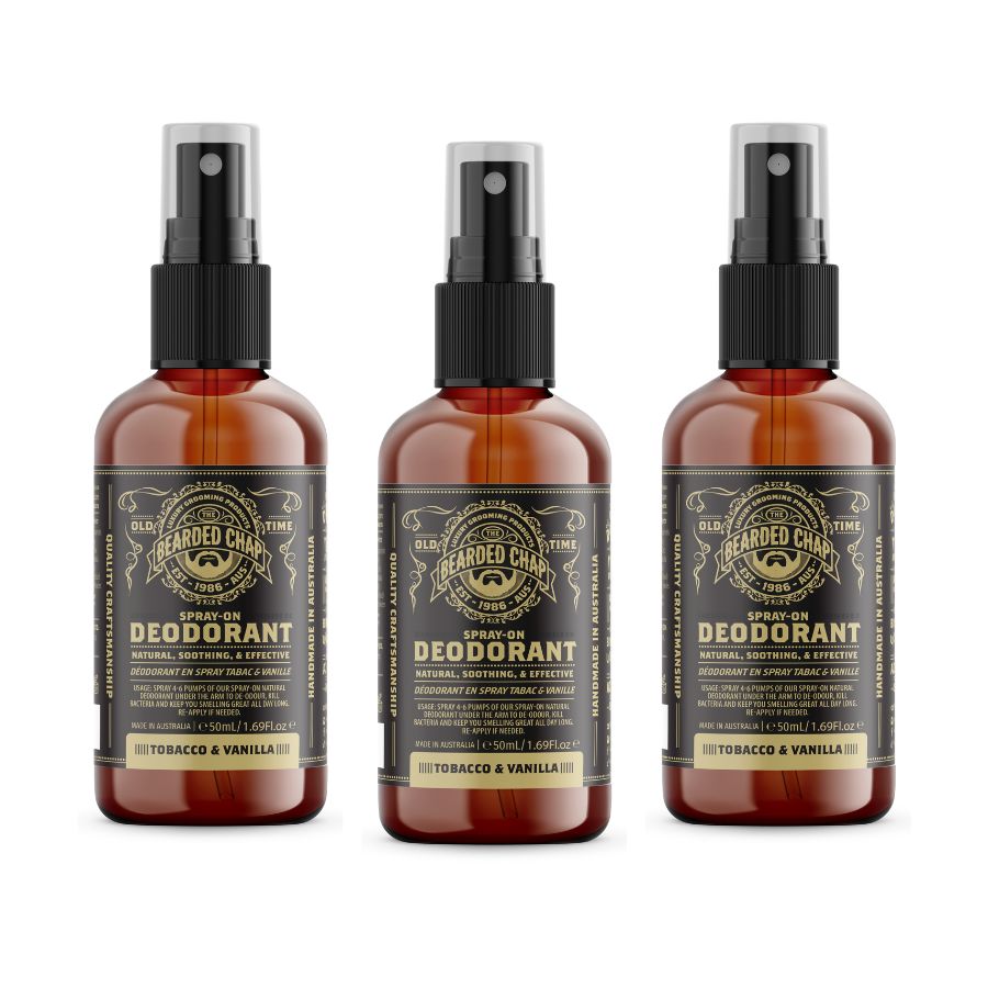 Natural Deodorant 3 Pack for Men & Women - Aluminum Free, Long Lasting Odor Protection - Perfect for Gym, Work & Daily Use