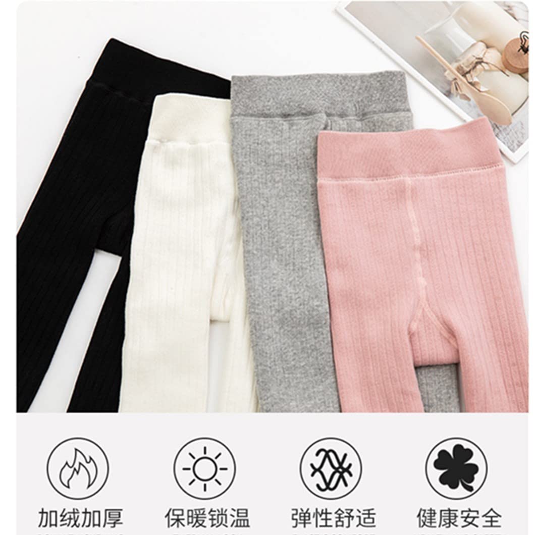 **Toddler Girls Cotton Knit Leggings - Soft Winter Tights for Baby Girls | Warm Stockings & Pantyhose Pants for Playtime, Daycare & Cold Weather**