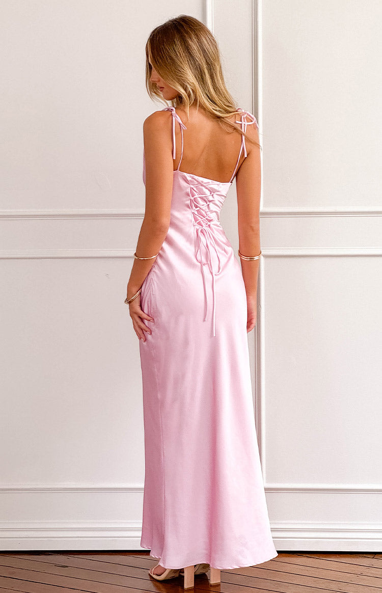 Antoni Pink Maxi Dress for Women - Flowy Long Summer Dress with Pockets, Elegant Boho Style, Perfect for Beach, Vacation, and Casual Outings