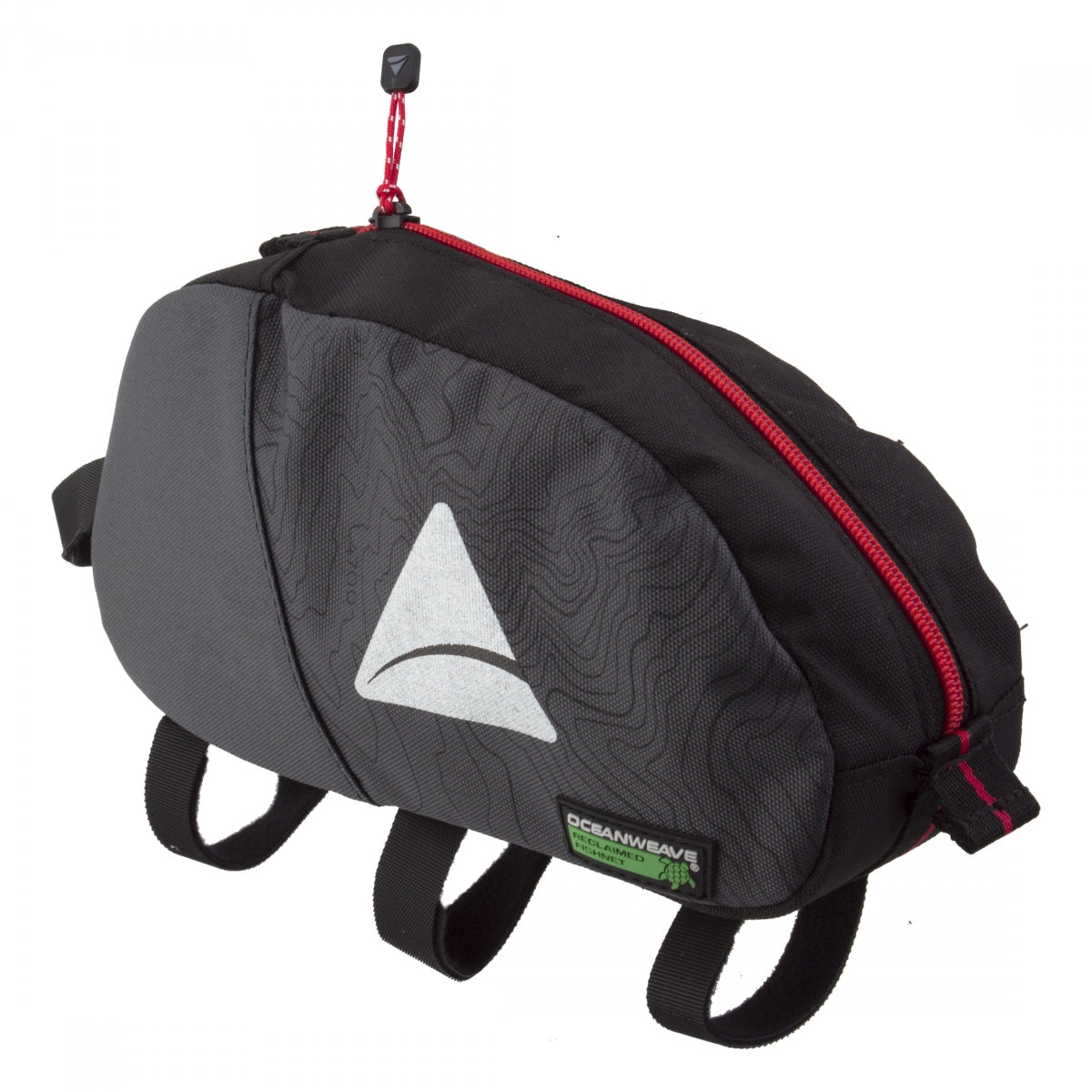 Axiom Seymour Oceanweave P2.0 Waterproof Bike Pack Bag - Black & Gray Cycling Backpack for Commuting, Mountain Biking & Outdoor Adventures