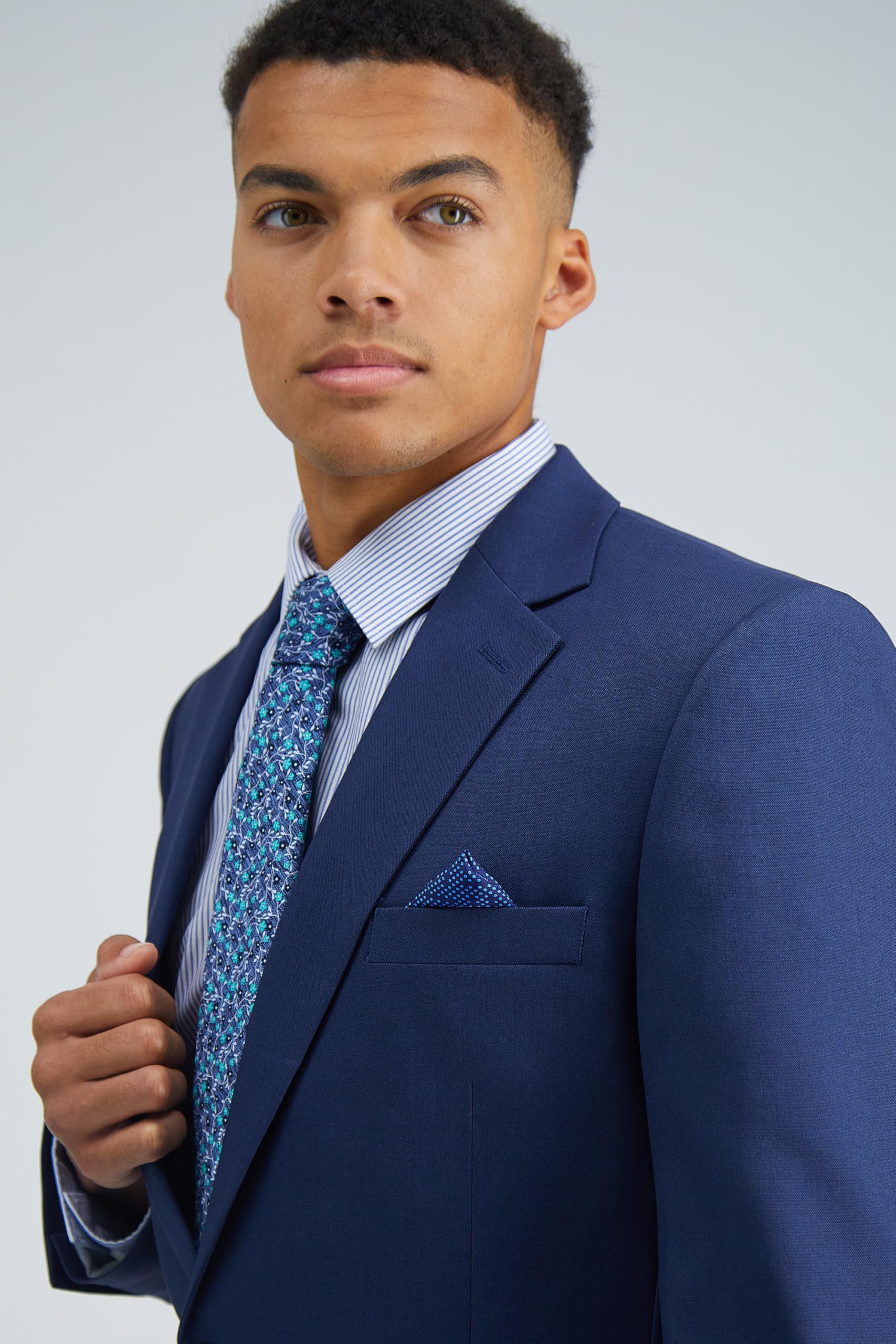 Haggar Men's Smart Wash with Repreve Tailored Fit Suit Separates - Pants & Jackets | Wrinkle-Resistant & Eco-Friendly Workwear for Business & Formal Occasions