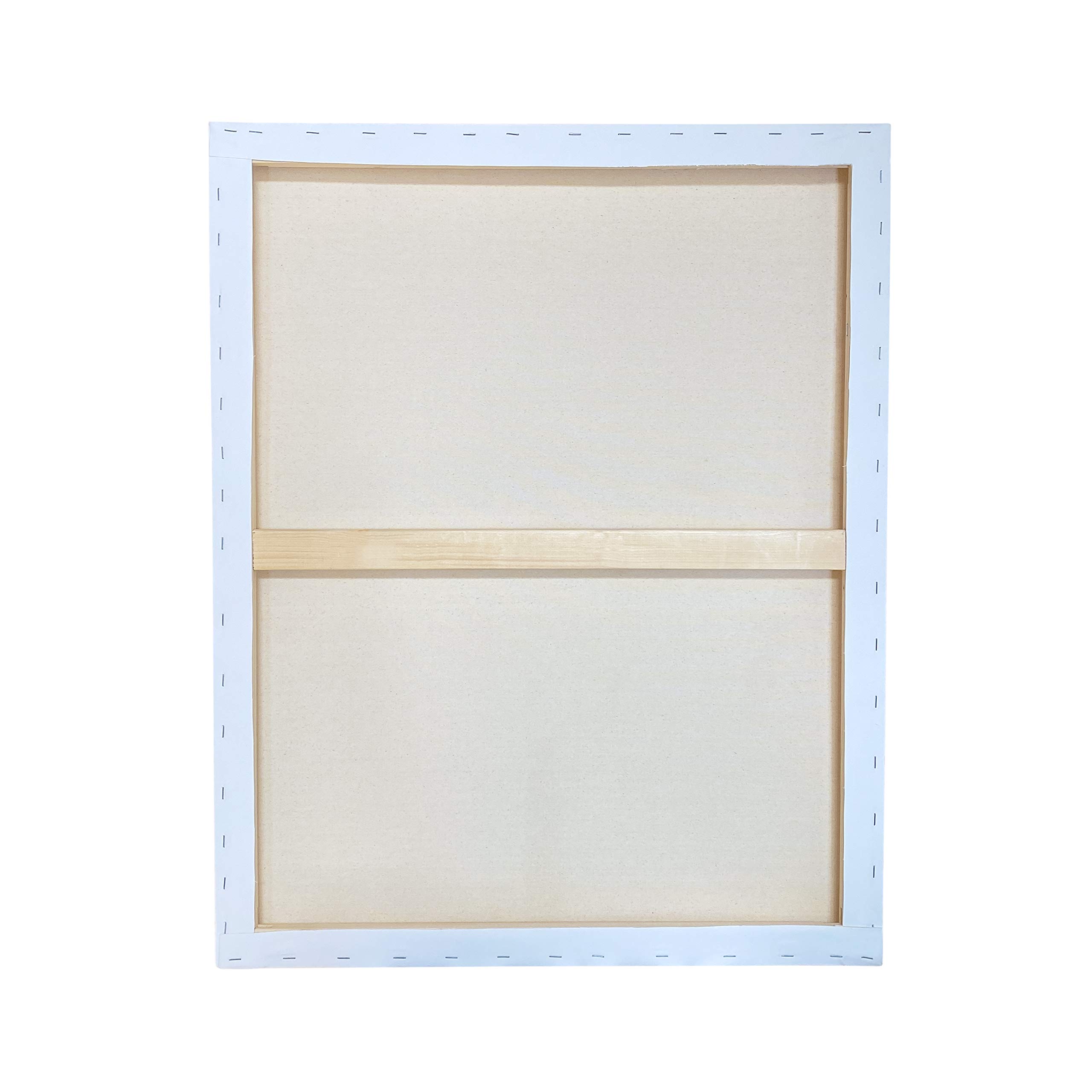 Premium 24x30 Inch Stretched Artist Canvas - 4 Pack, 1.5