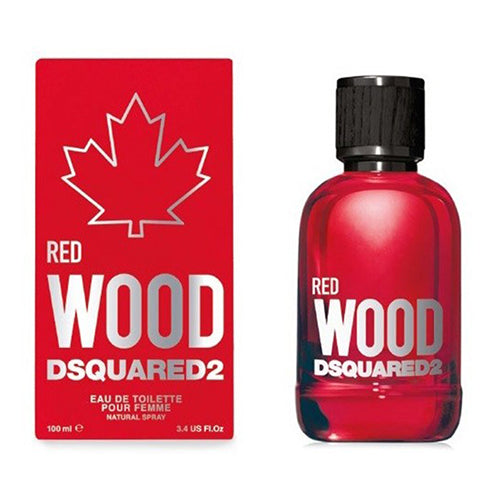 Dsquared2 Red Wood Pour Femme 100ml Eau de Toilette for Women - Long Lasting Floral Woody Perfume for Date Night & Special Occasions