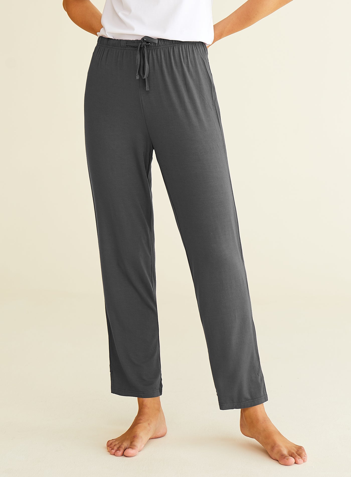Soft & Breathable Women's Bamboo Knit Pajama Pants - Cozy Loungewear for Sleep, Yoga & Relaxation at Home