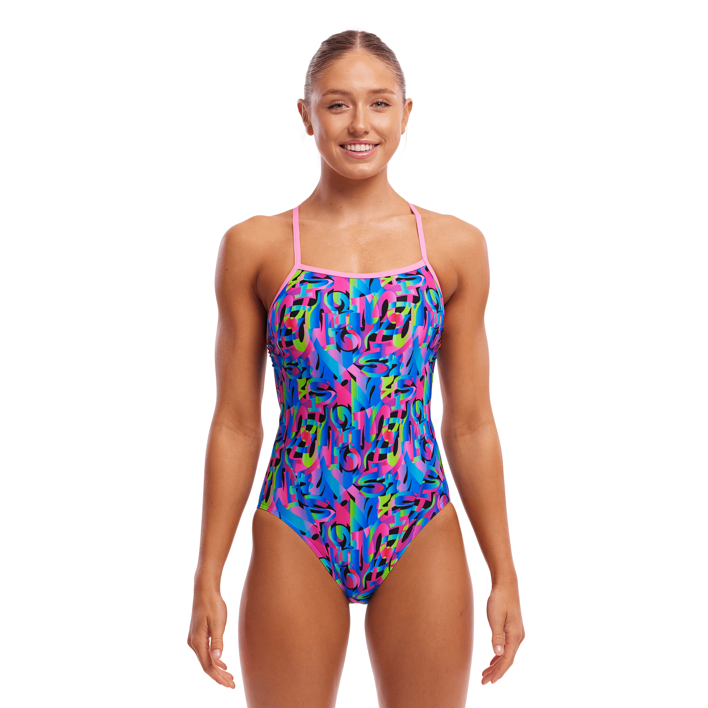 Funkita Funk & Blues Single Strap Women's One Piece Swimsuit - Perfect for Swimming, Beach Vacations & Summer Pool Parties