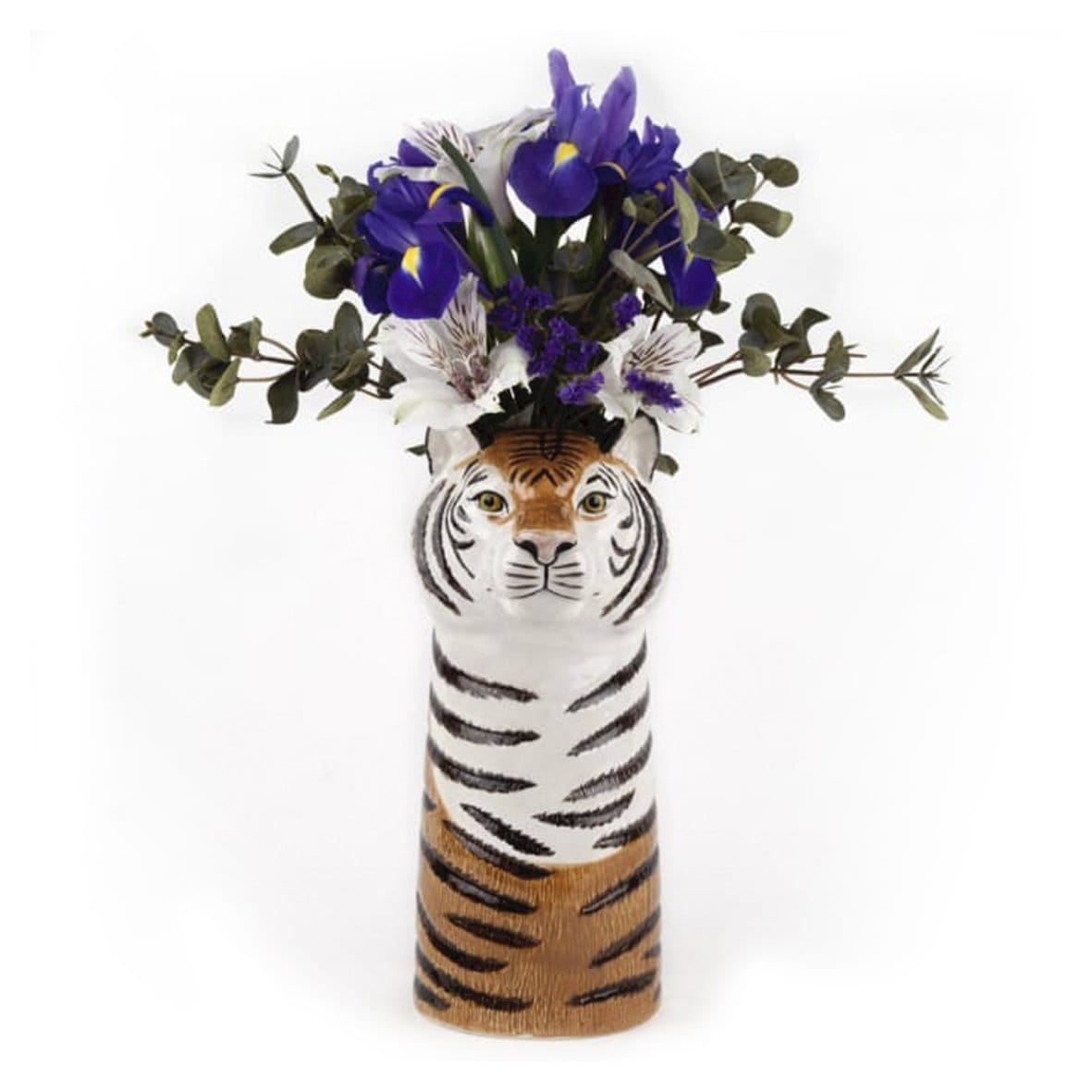 Elegant Tiger Flower Vase - Handcrafted Ceramic Home Decor for Living Room, Dining Table, Wedding Centerpiece & Gift Idea