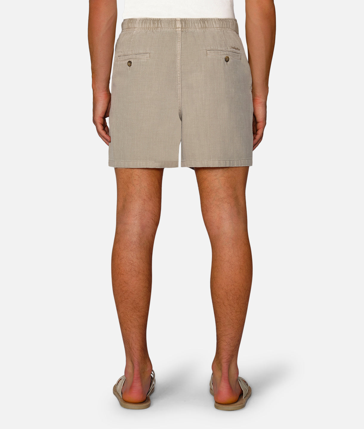 **Mallorca Shorts for Men - Comfortable Casual Linen Pants in Fawn - Perfect for Summer, Travel & Relaxation**