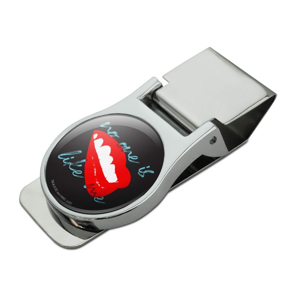 Birds of Prey Harley Quinn 'No One Like Me' Satin Chrome Money Clip - Unique DC Comics Gift for Collectors & Harley Quinn Fans - Perfect for Cash, Cards & Bills Organization