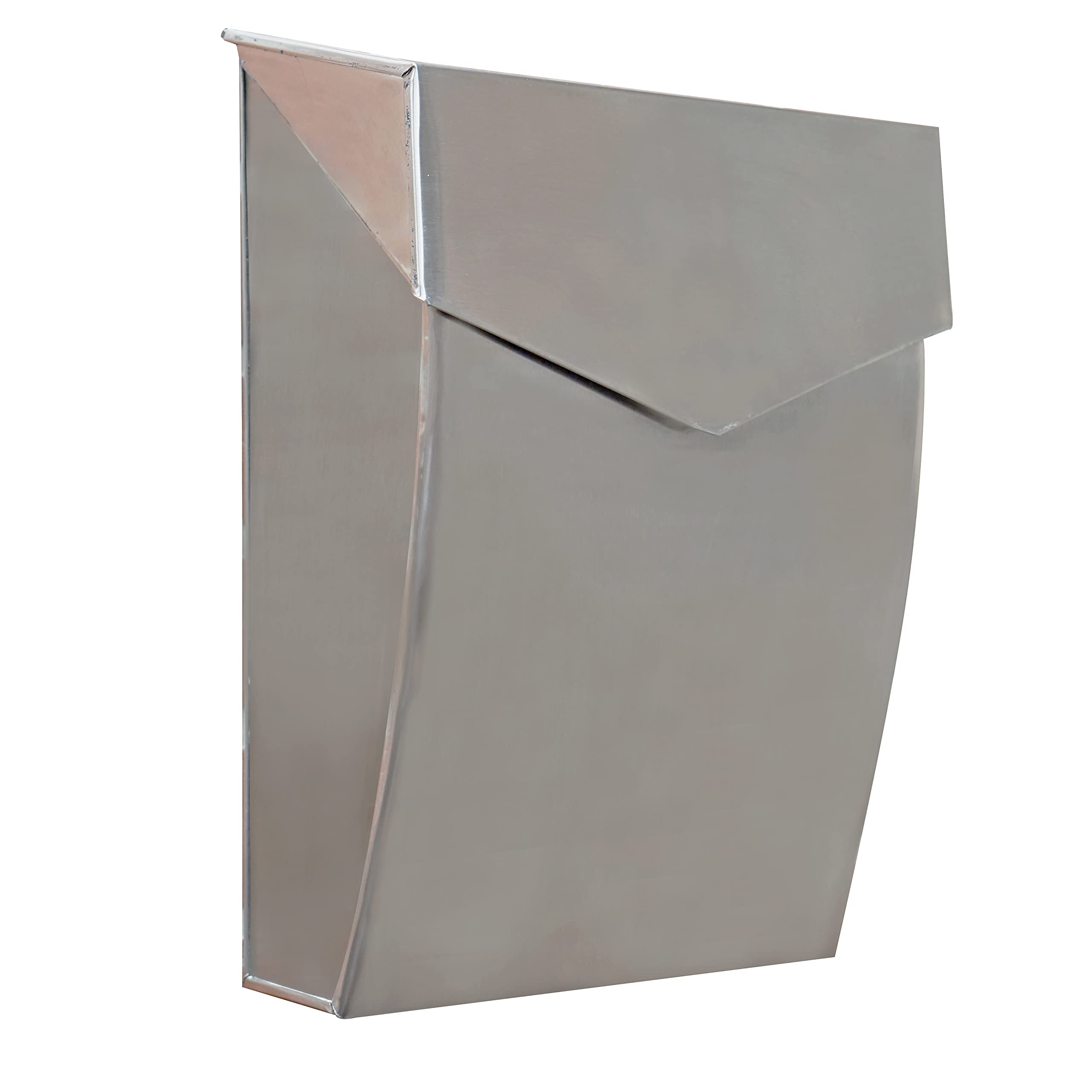 Stainless Steel Wall Mounted Mailbox for Outside - 4.8 x 10 x 13 Inch Waterproof Mailbox for House, Apartment & Office - Durable NACH Mailboxes for Wall Mount - Perfect for Home, Business & Outdoor Use