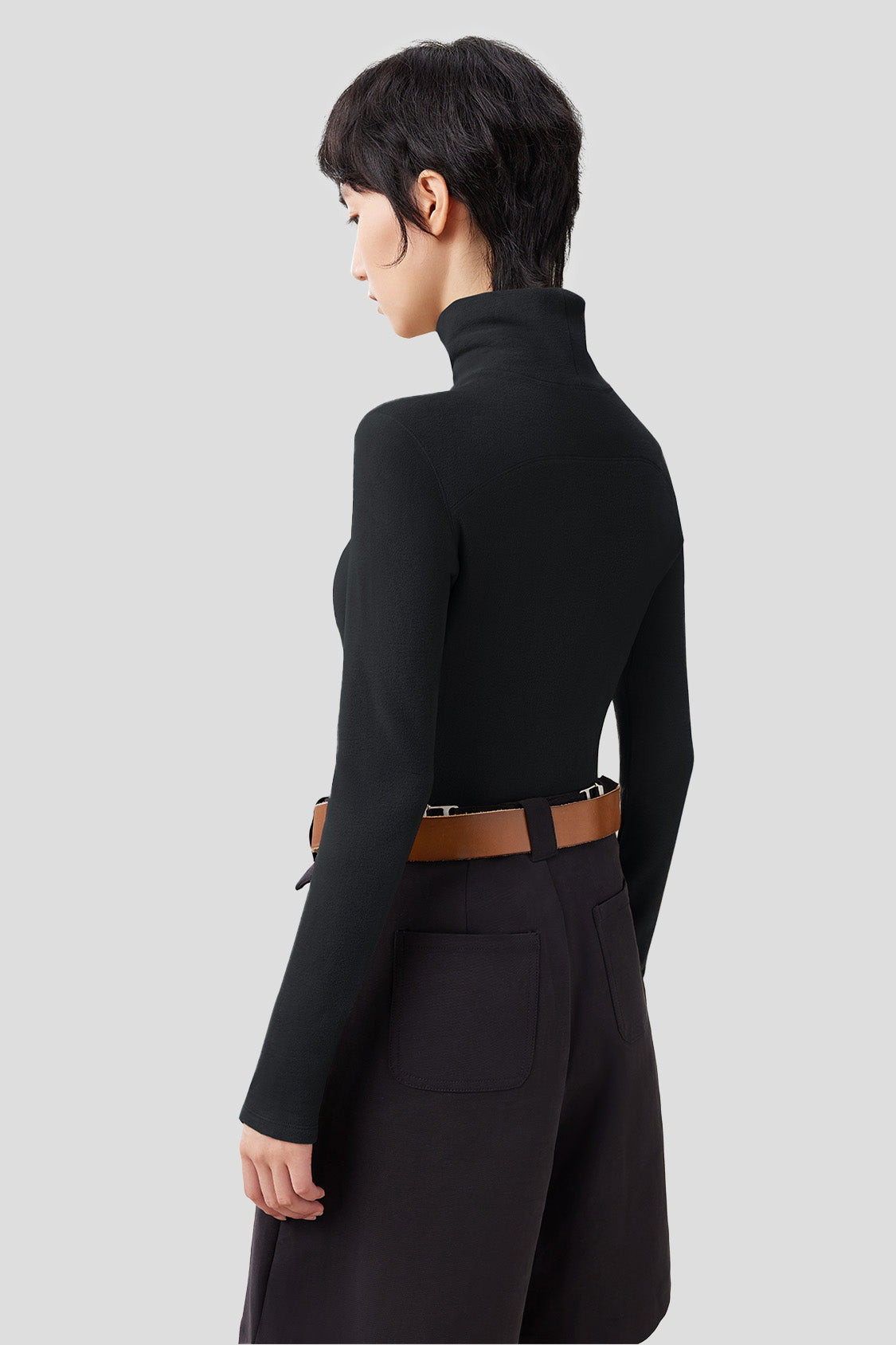 ThermaFlex Women's Slim Fit High Warmth Turtleneck Top - Winter Thermal Base Layer for Outdoor Activities & Cold Weather Fashion