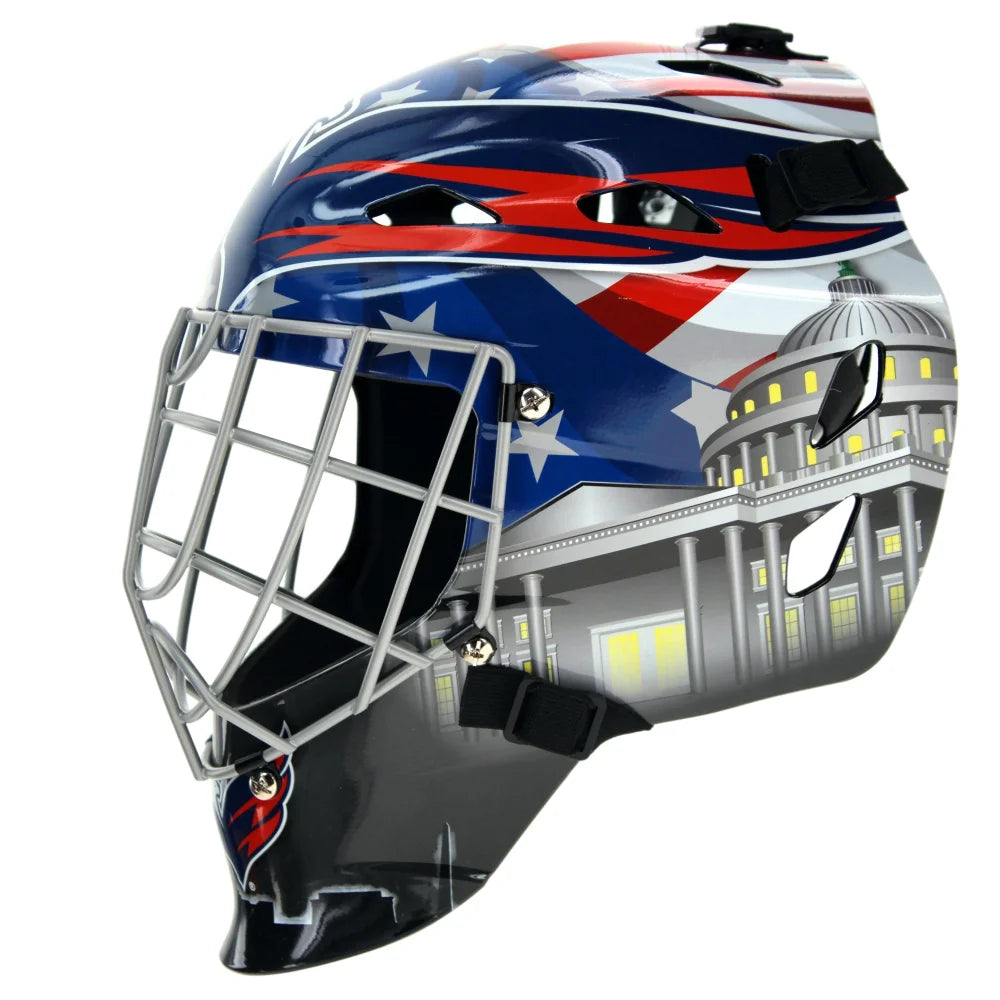 Logan Thompson Autographed Washington Capitals Goalie Mask - Signed NHL Hockey Helmet with IGM COA - Perfect for Hockey Fans, Collectors & Sports Memorabilia Displays