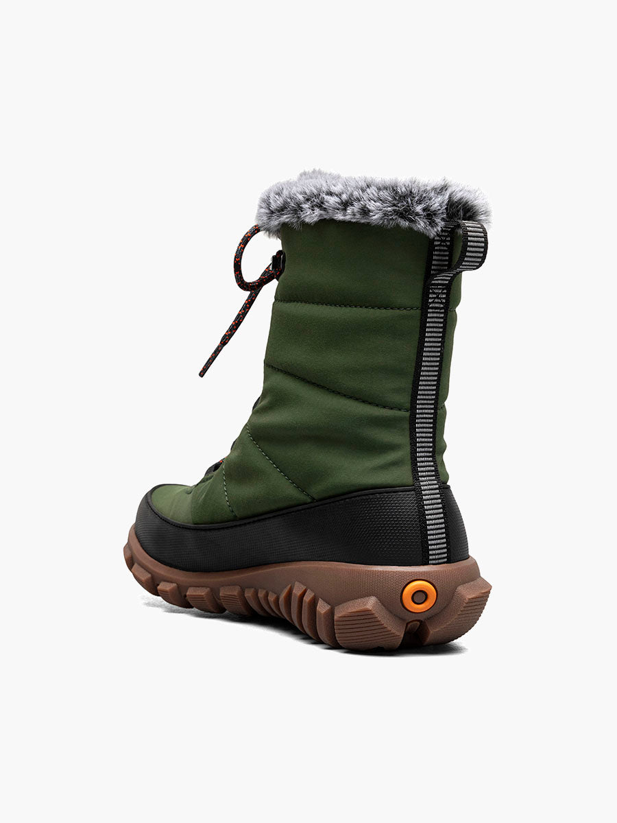 Bogs Cedar Quilt Lace Women's Waterproof Winter Boots - Warm Insulated Snow Boots for Hiking, Walking & Outdoor Activities