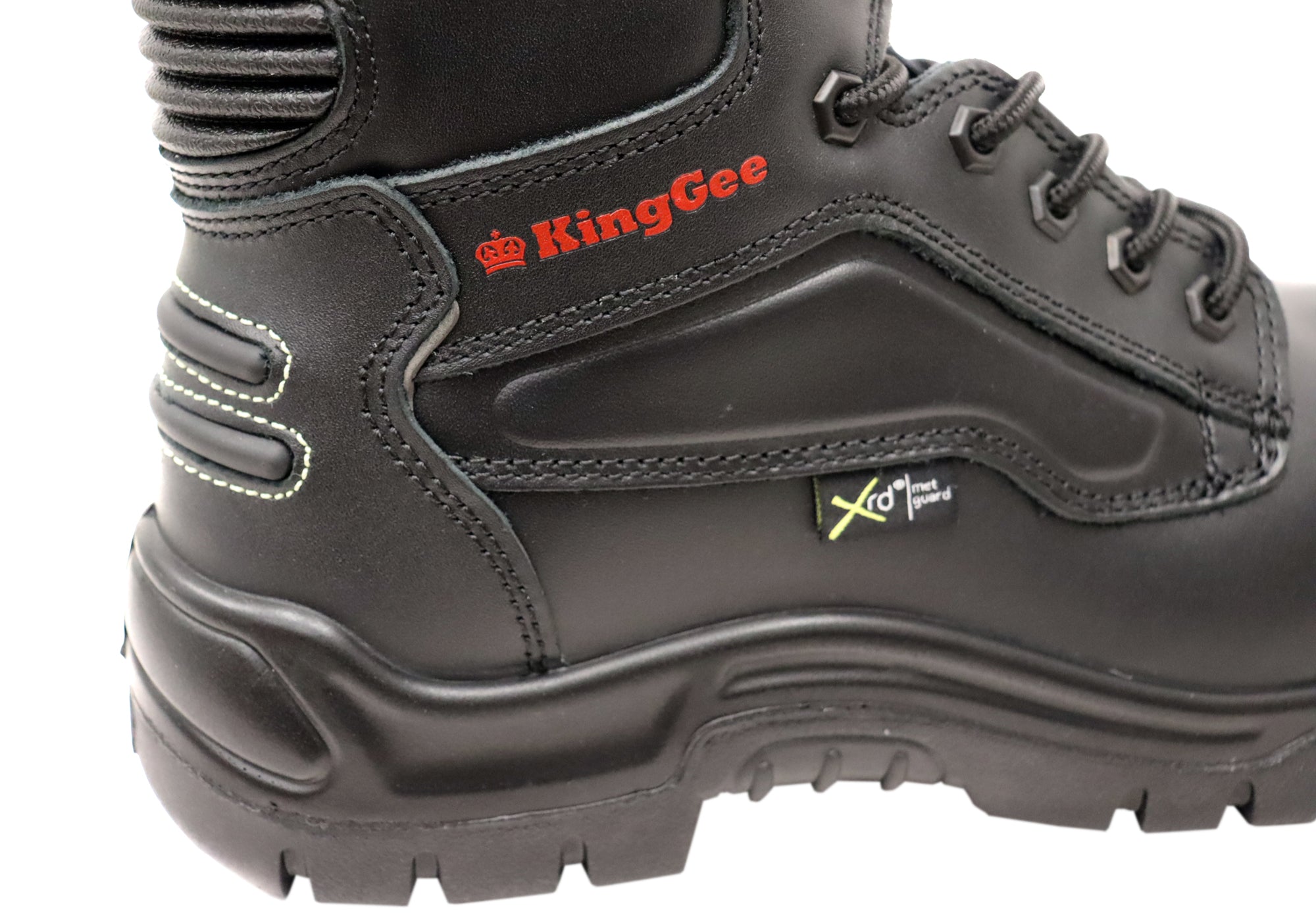KingGee Men's Phoenix 8Z Met Safety Work Boots - Steel Toe, Slip Resistant, Comfortable for Construction & Industrial Work | Perfect for Warehouse, Factory & Outdoor Job Sites