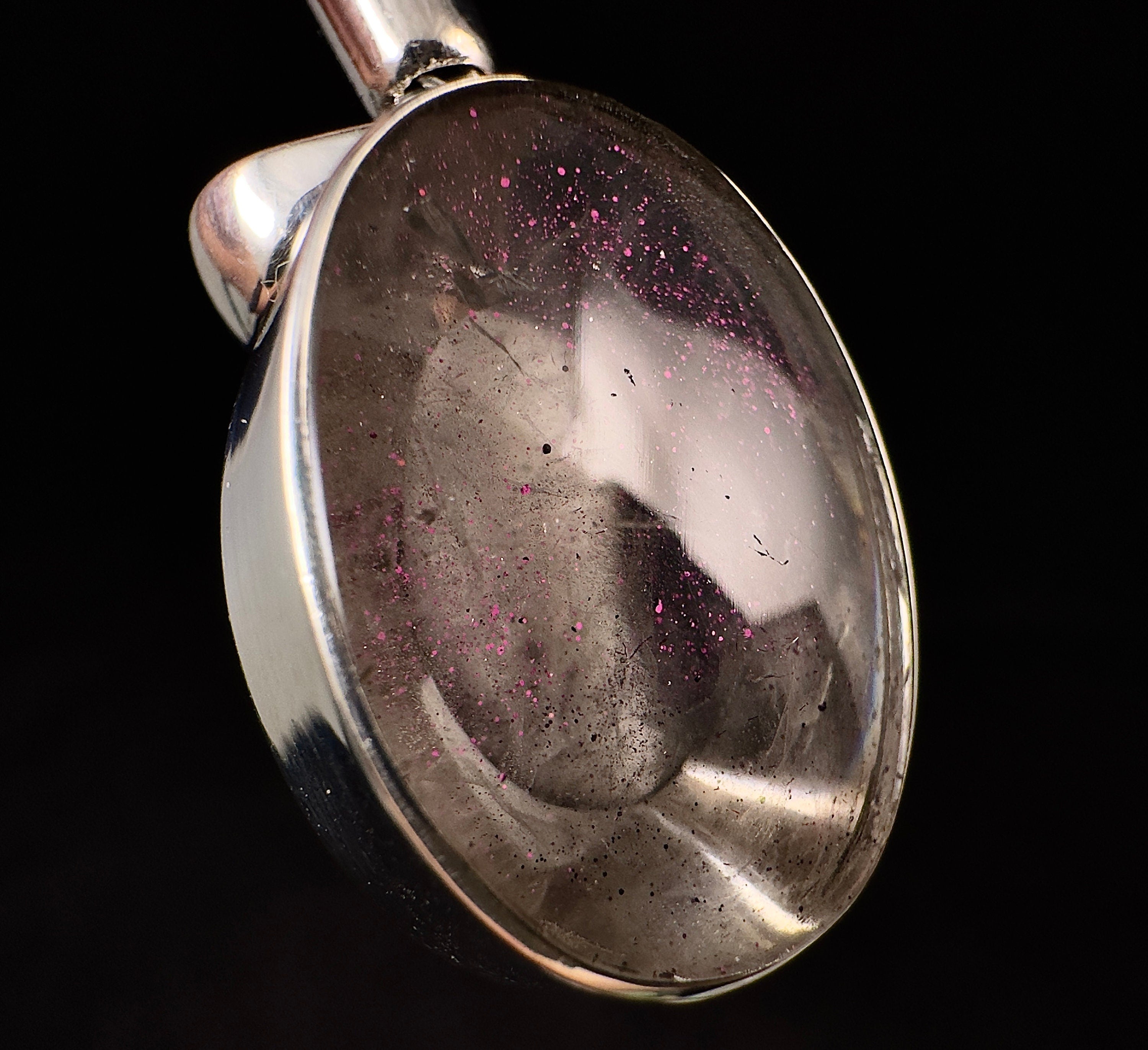Handmade Pink Fire Quartz Crystal Pendant Necklace - Natural Covellite Healing Stone Jewelry for Women | Spiritual Energy, Chakra Balancing & Meditation | Perfect for Gifts, Yoga & Holistic Wellness