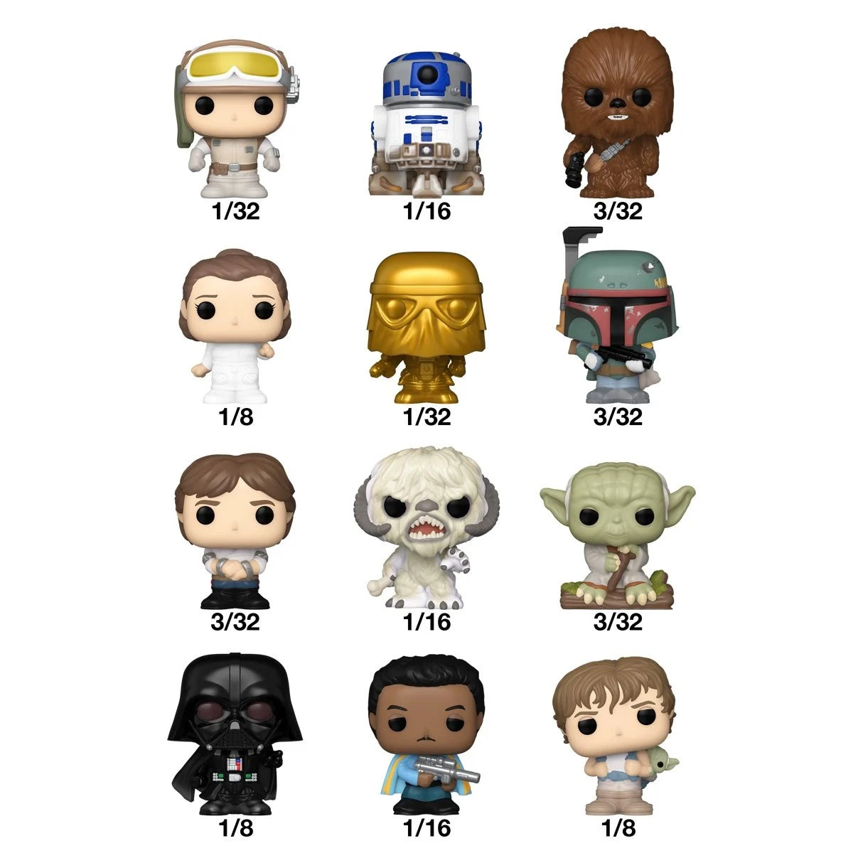 Bitty Pop! Star Wars Series 2 Blind Box Collectible Figures - Mystery Pack with 1 Random Character - Perfect for Star Wars Fans, Collectors & Gift Giving