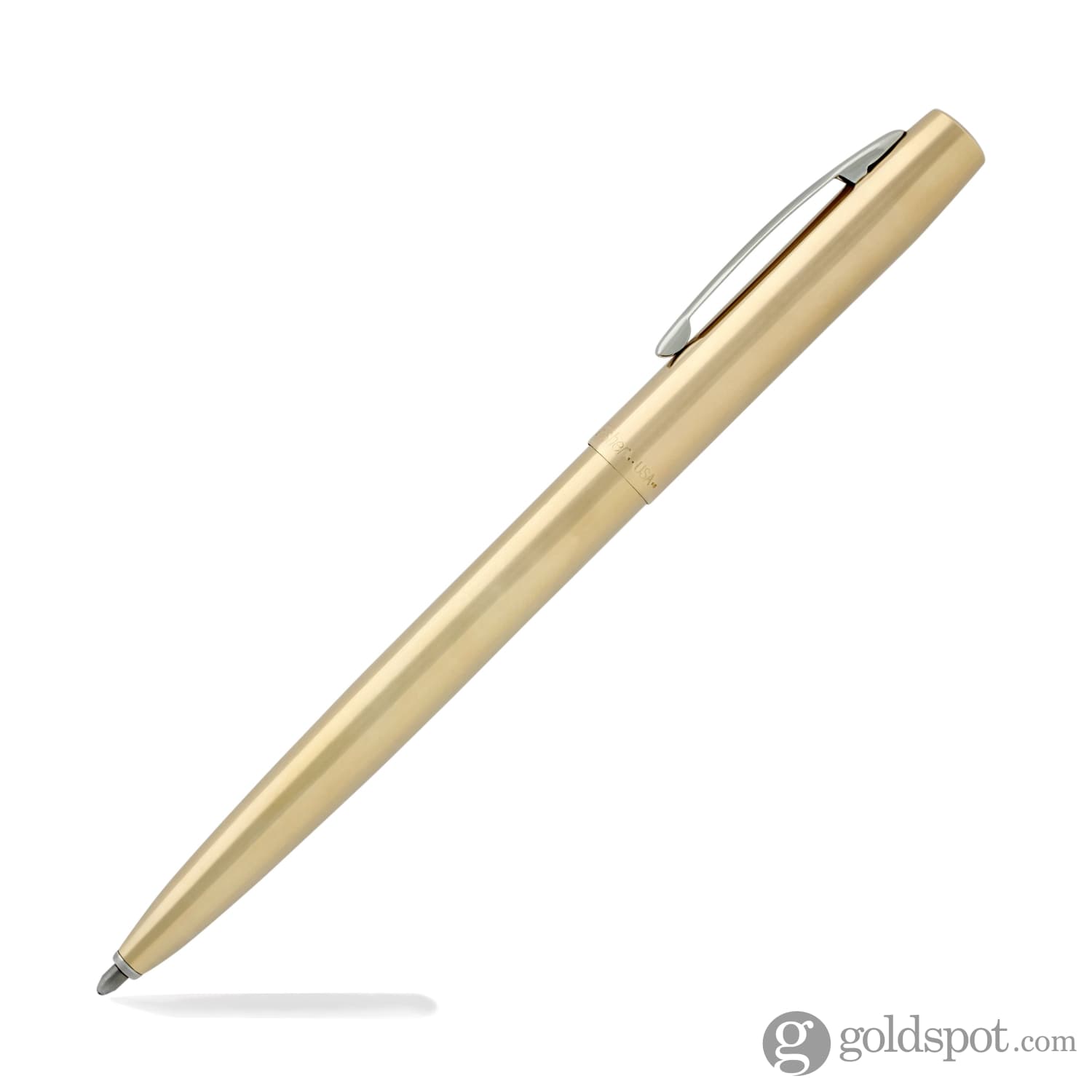 Fisher Space Pen Cap-O-Matic Ballpoint Pen - Raw Brass Finish | Durable & Refillable for Everyday Carry, Office, Travel & Outdoor Adventures
