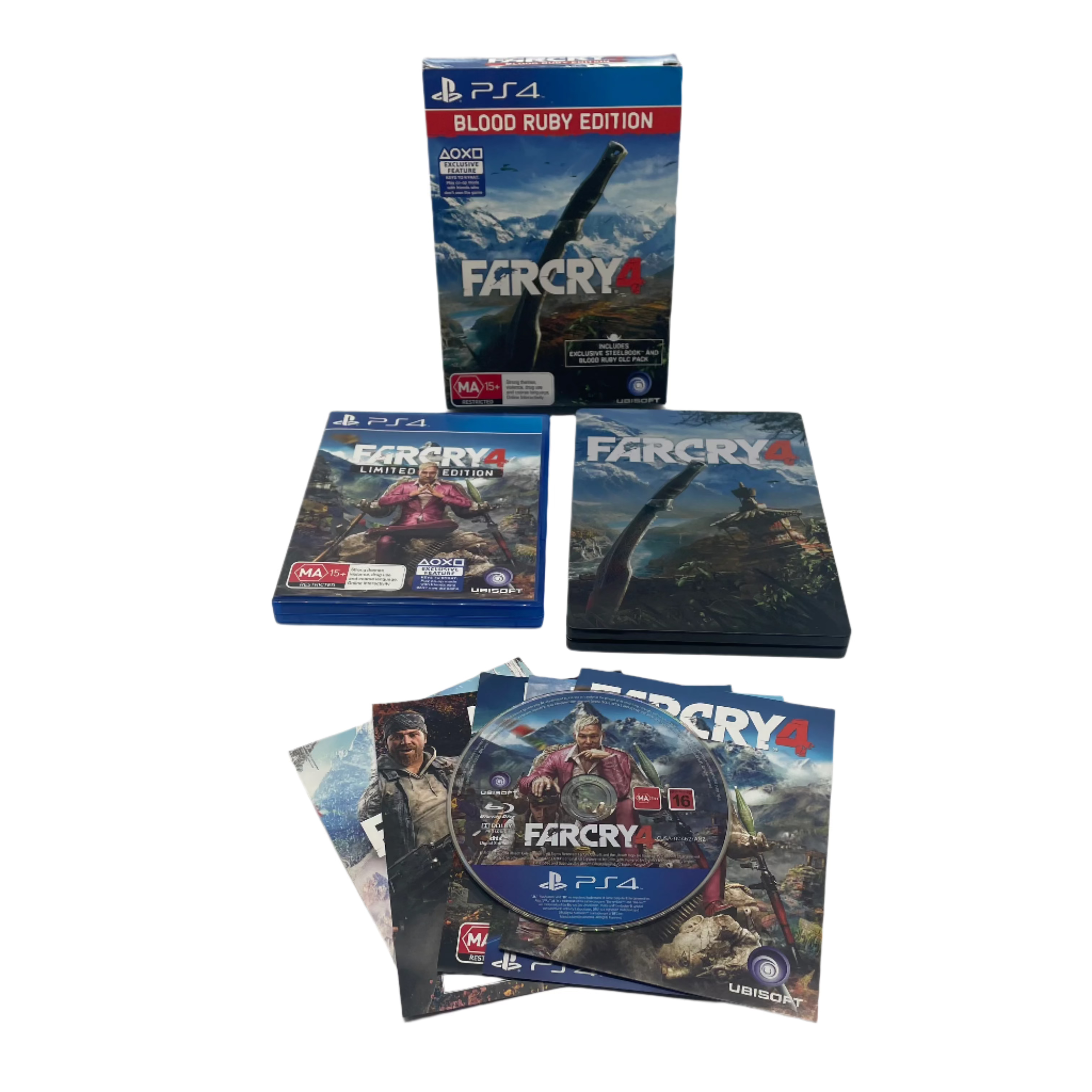 Far Cry 4 Blood Ruby Edition - PS4 Limited Steelbook Game with Exclusive Content | Action-Adventure Video Game for PlayStation 4 | Perfect for Gaming Enthusiasts & Collectors