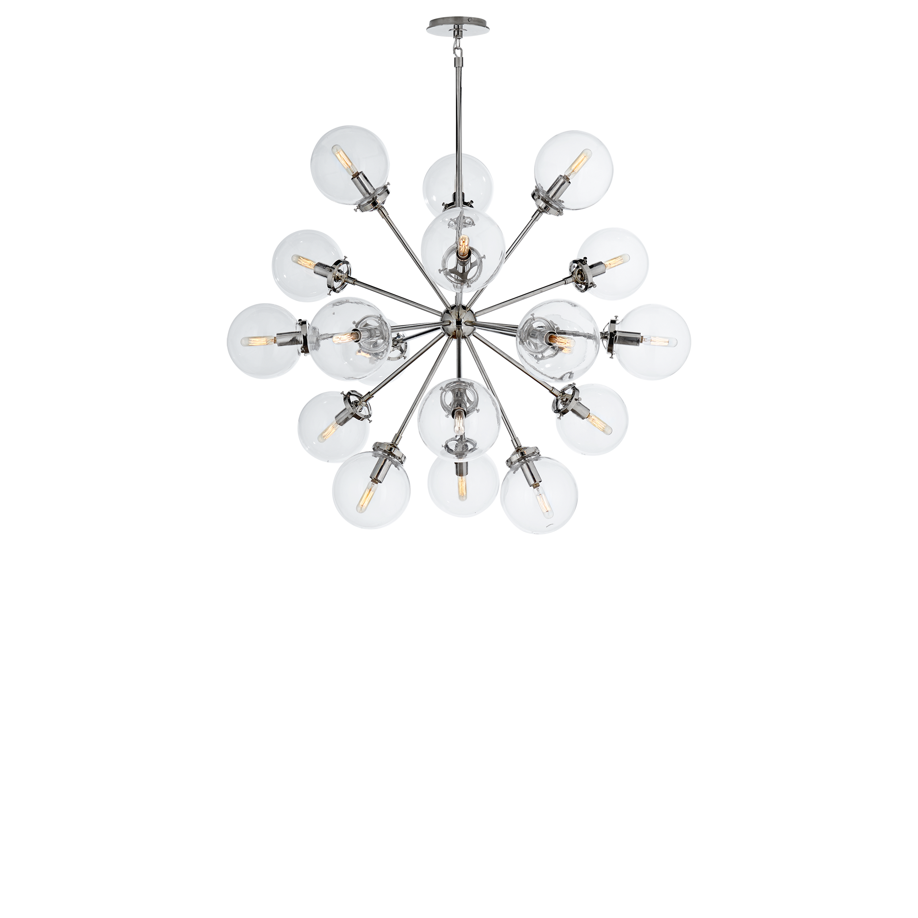 Elegant Bistro Medium Round Chandelier - Vintage Style Ceiling Light Fixture for Dining Room, Kitchen, or Cafe Decor