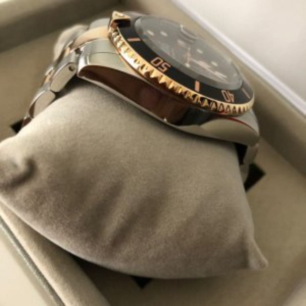 ARBUTUS DIVE AR1907TRBS Black Dial Stainless Steel Men's Watch - Waterproof Diving Watch for Men, Sport & Casual Wear, Perfect for Swimming, Outdoor Adventures & Everyday Use