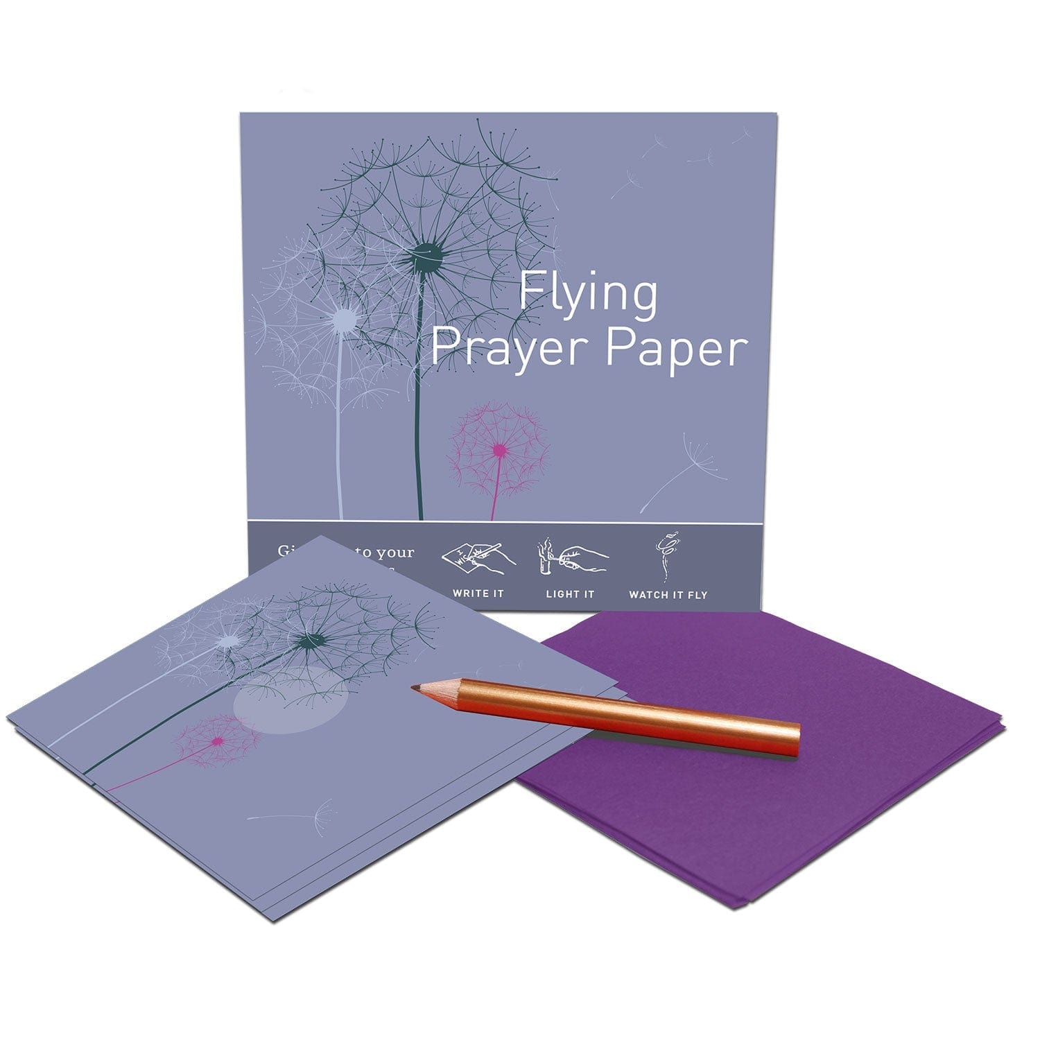 Mini Flying Wish Paper - Dandelion Prayer Wishes for Birthday, Wedding, Memorial & Special Occasions | Eco-Friendly Burning Paper for Sending Wishes & Dreams
