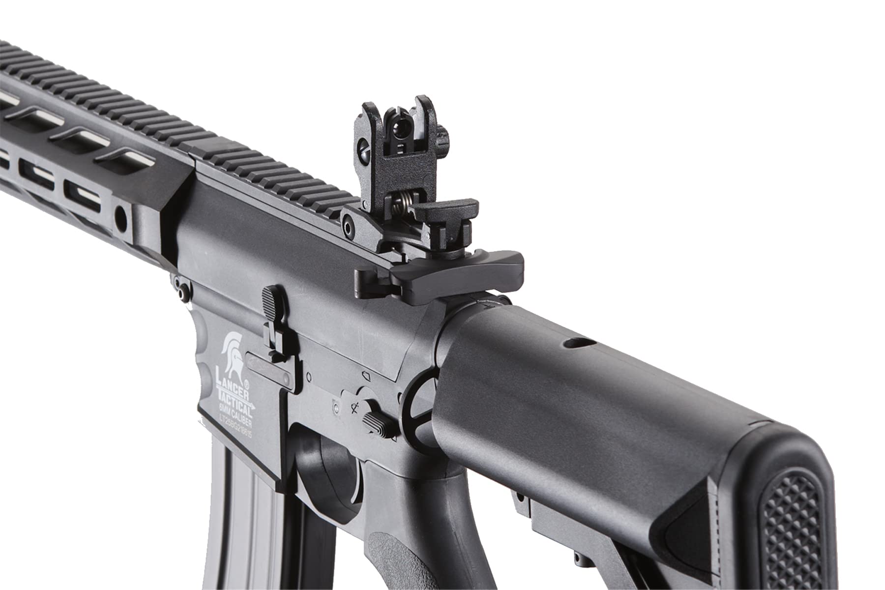 Lancer Tactical Gen II SPR Interceptor M4 Airsoft Rifle - Electric Full/Semi-Auto AEG with 1000 Rounds 0.20g BBs, Battery & Charger Included - Perfect for Airsoft Battles, Training, and Tactical Games