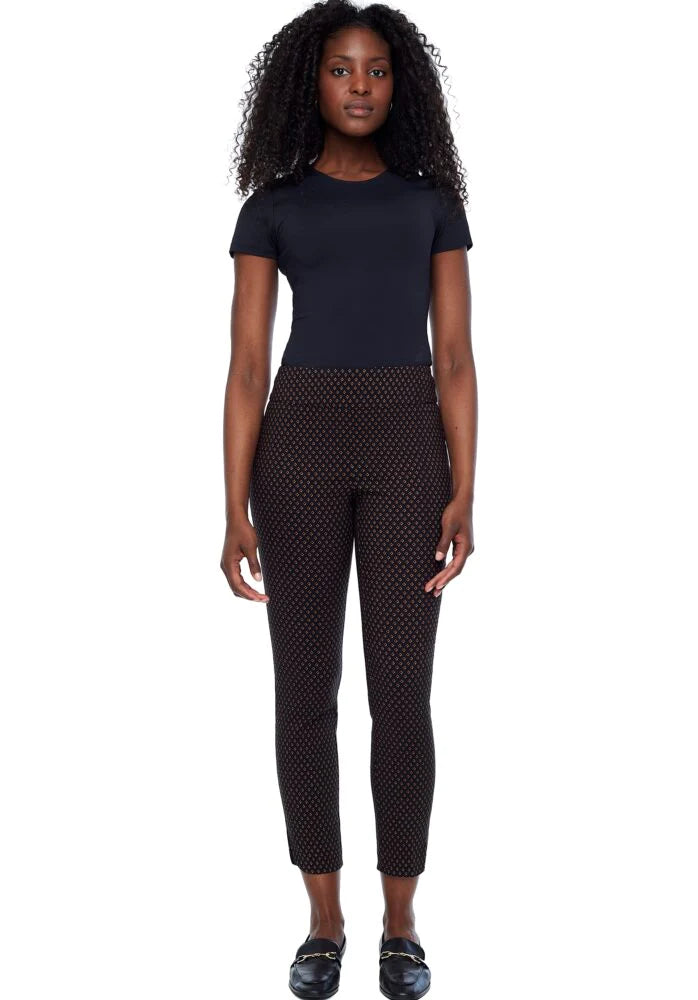 DIAMANTE SLIM ANKLE PANTS - Women's Stretch Skinny Dress Pants for Work & Office - Comfortable Formal Trousers for Business Casual Outfits